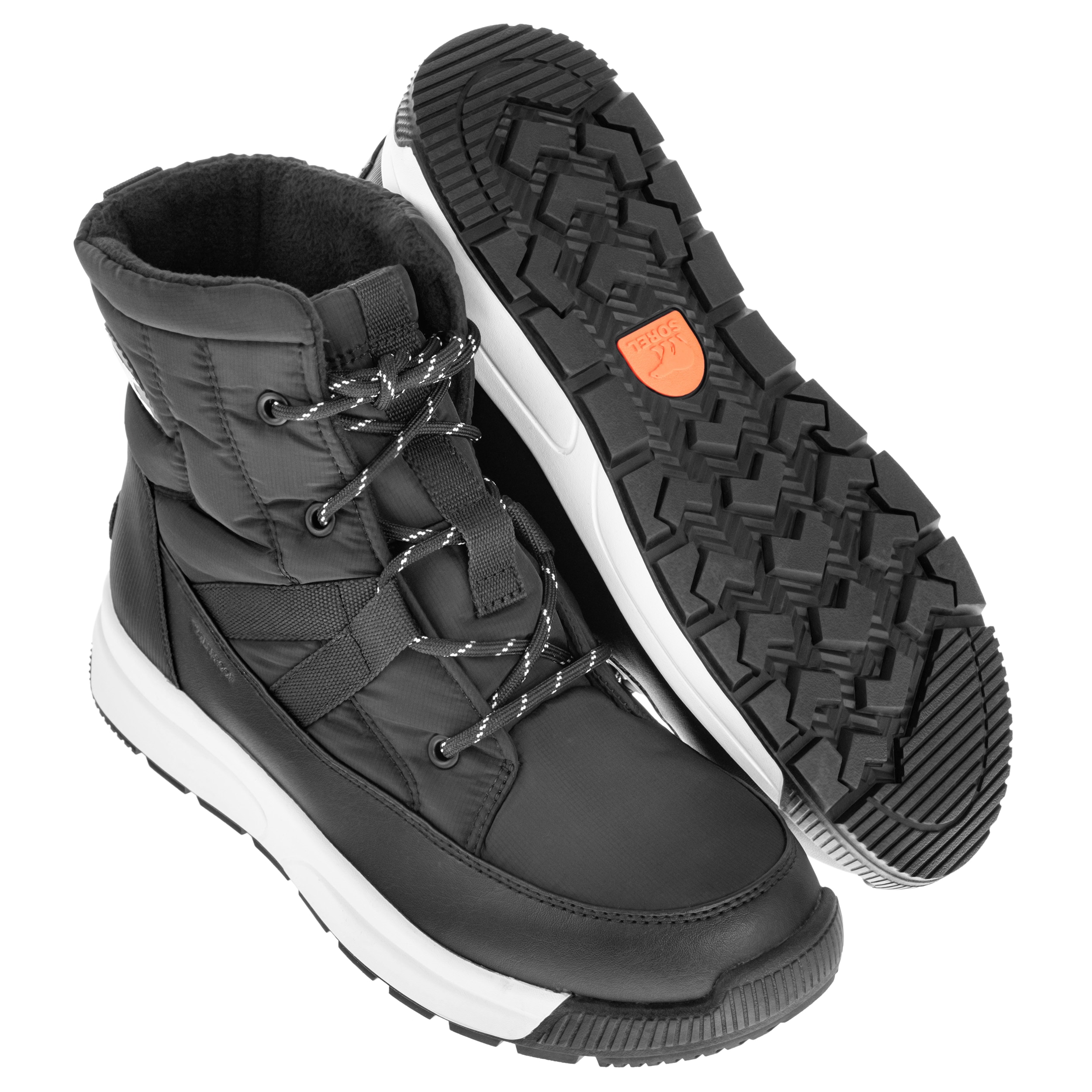 Buty damskie Sorel Whitney III Mid Waterproof - Black/Sea Salt