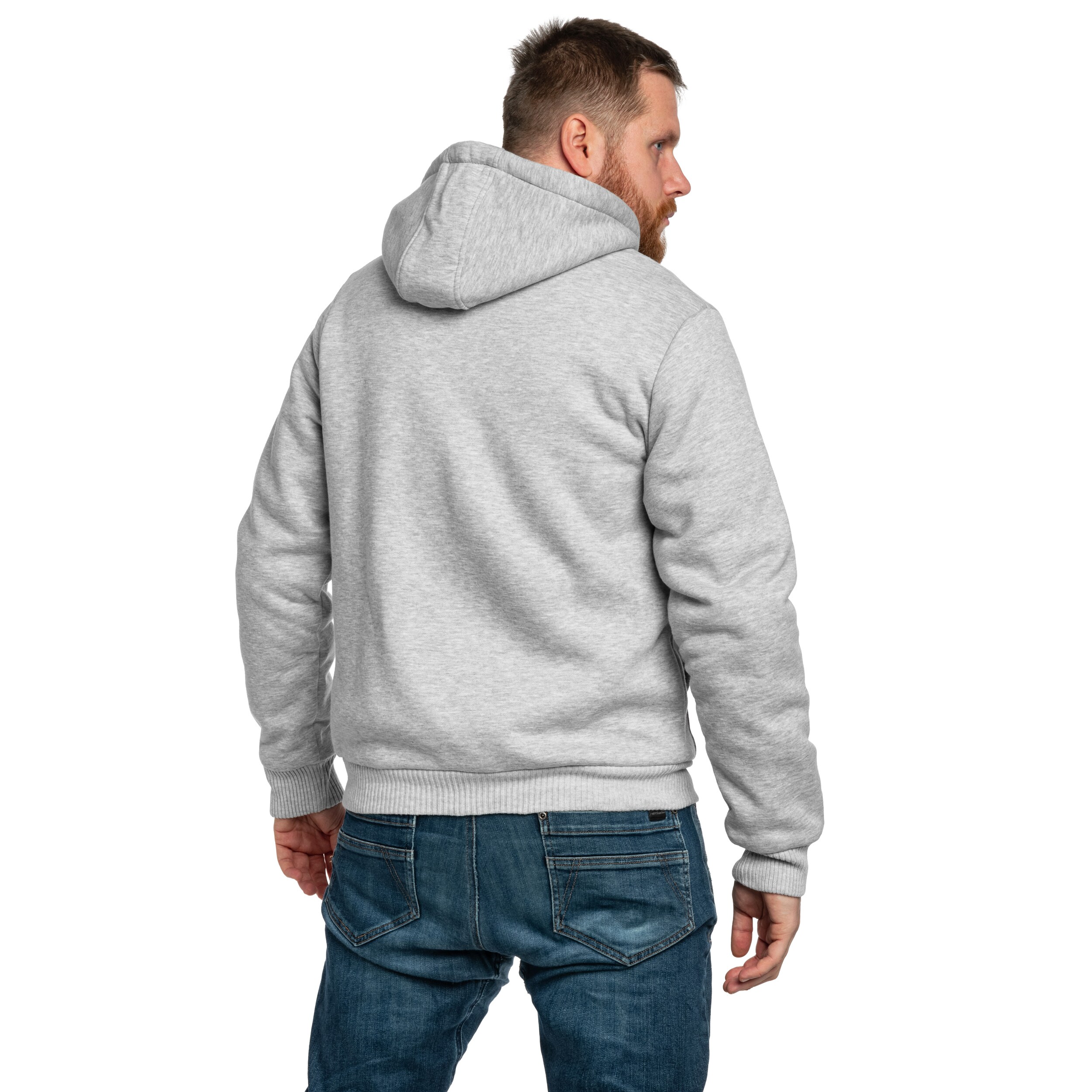 Bluza Brandit Sweatjacket Teddylining - Grey Melange