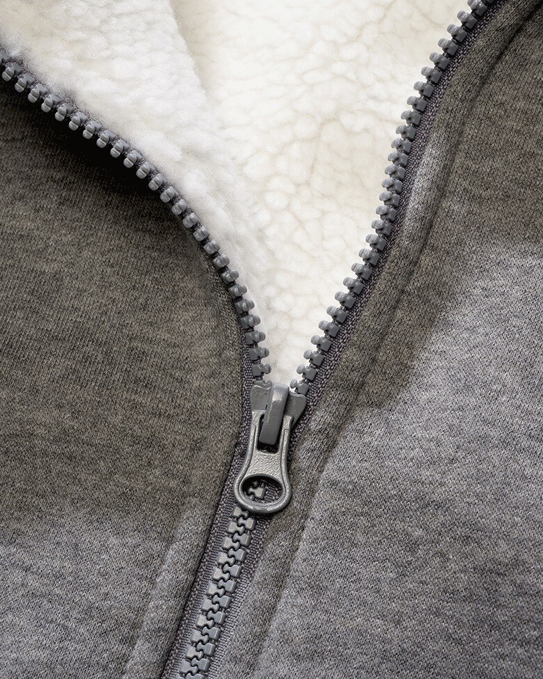 Кофта Brandit Sweatjacket Teddylining - Dark Grey Melange