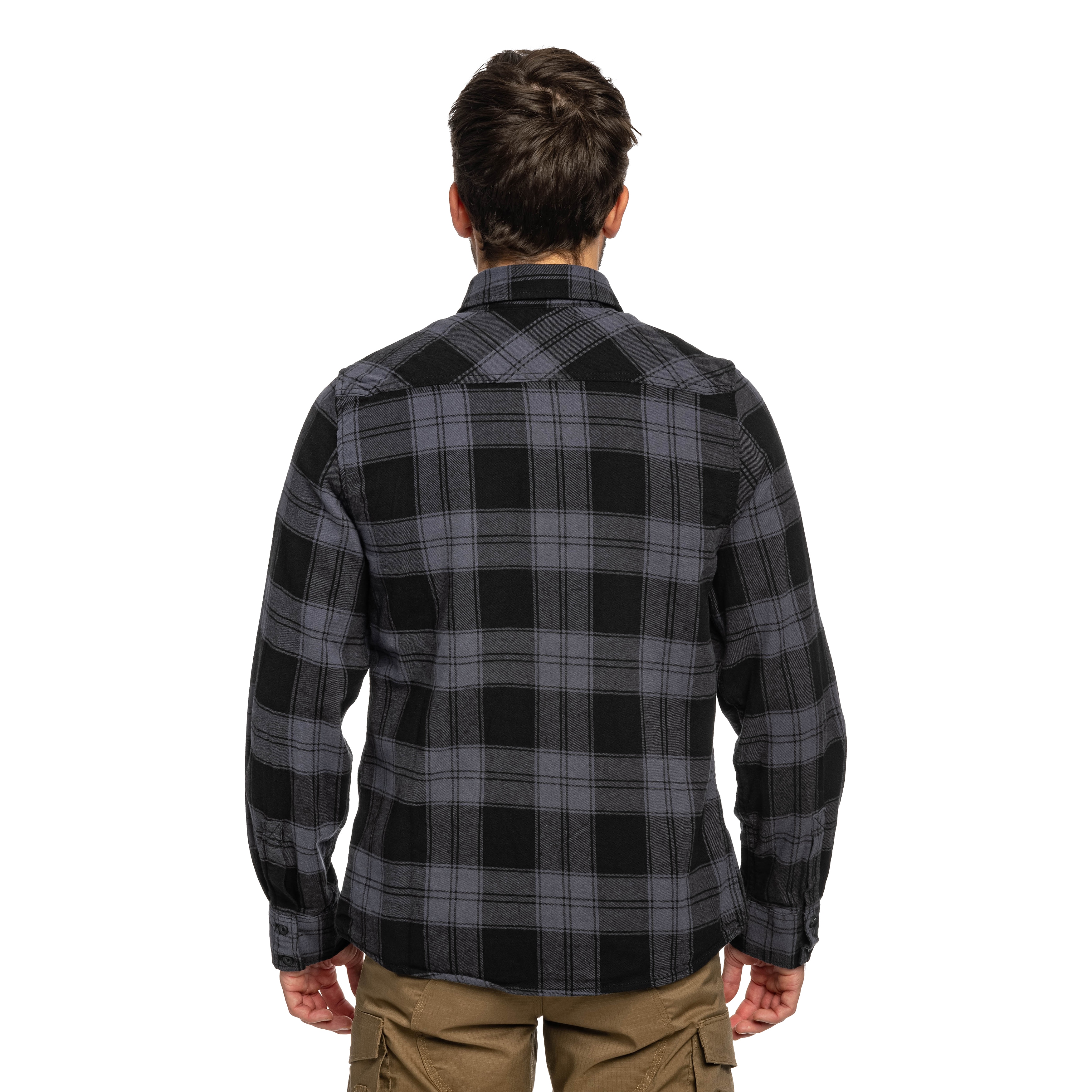 Koszula Brandit Check Shirt - Black/Steel Grey