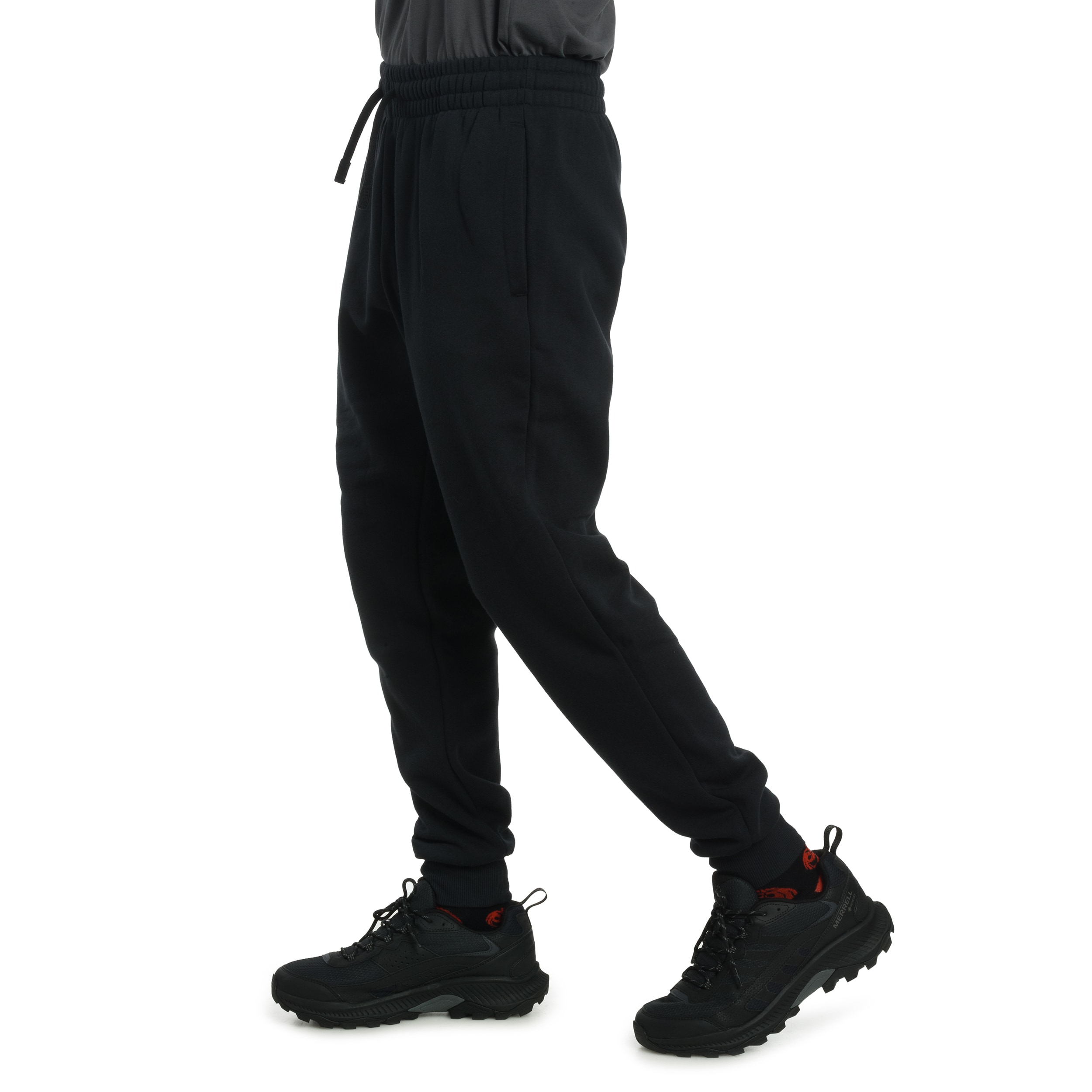 Spodnie Under Armour Jogger Icon Fleece - Black/White