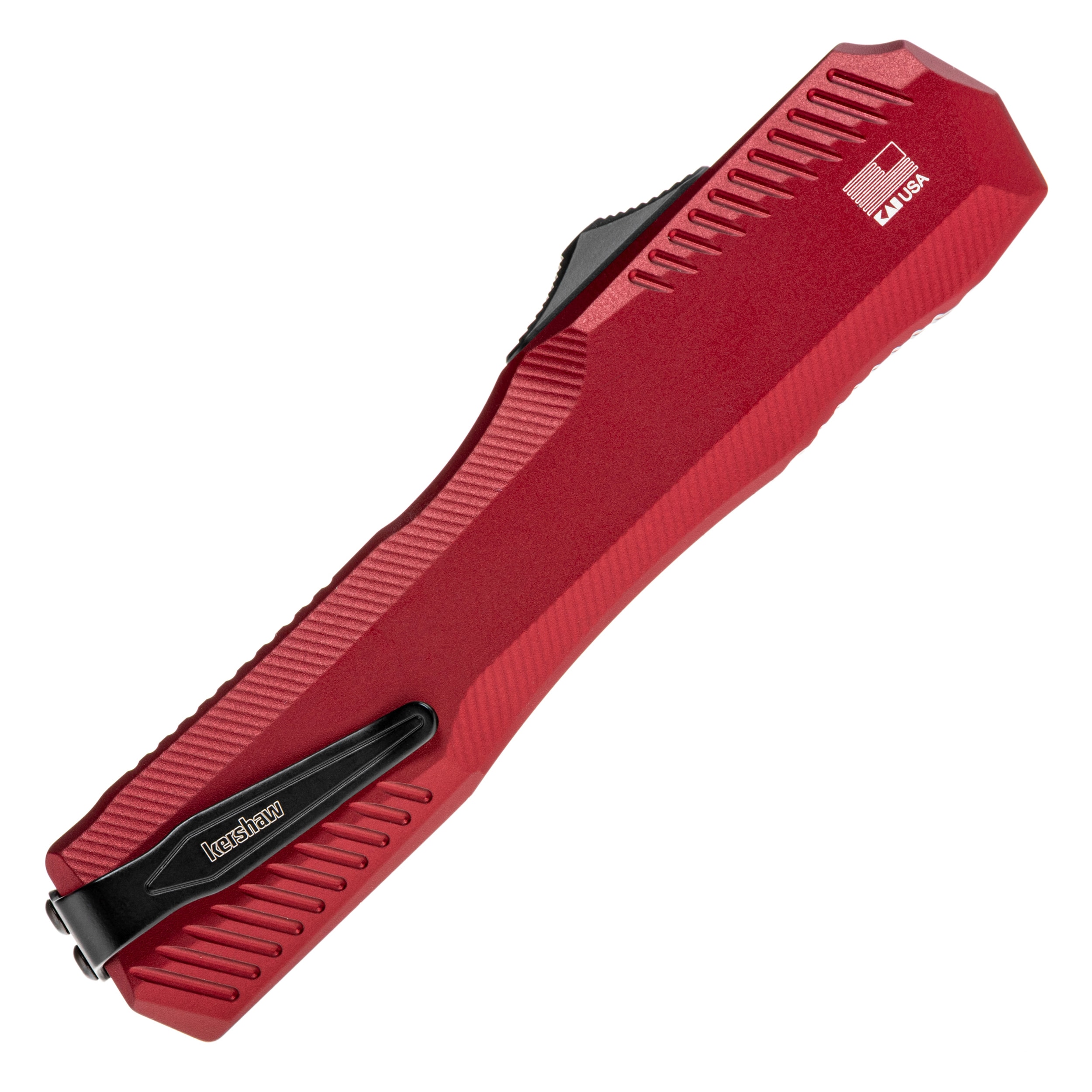 Nóż sprężynowy Kershaw Livewire - Merlot/Blackwash