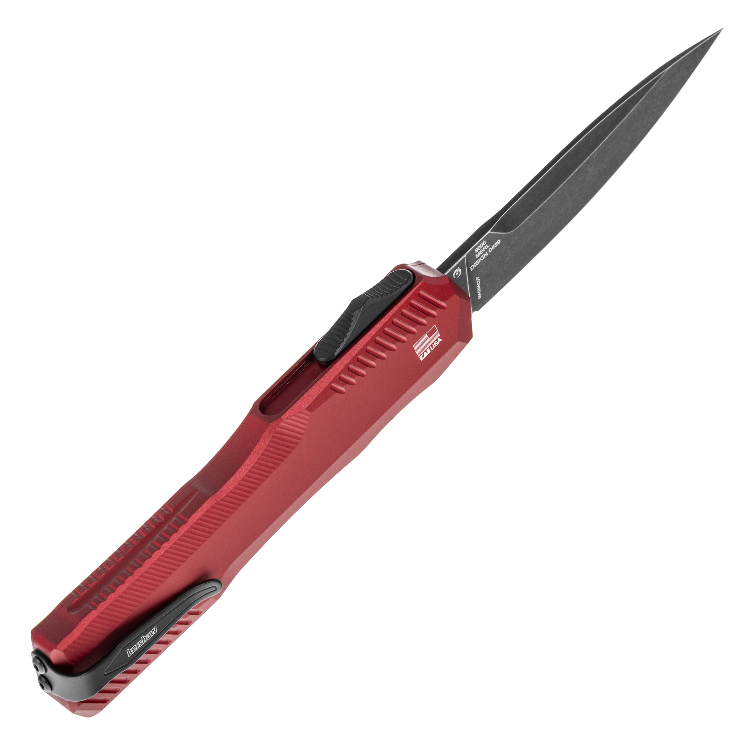 Nóż sprężynowy Kershaw Livewire - Merlot/Blackwash