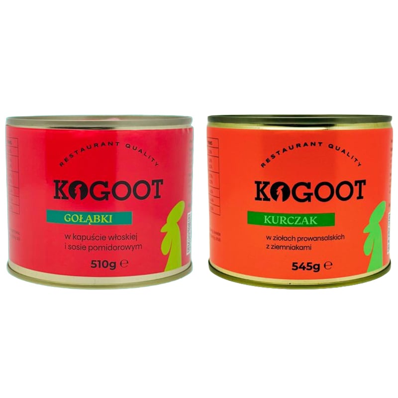 Консерви Kogoot - Голубці 510 г, Курятина в прованських травах 545 г