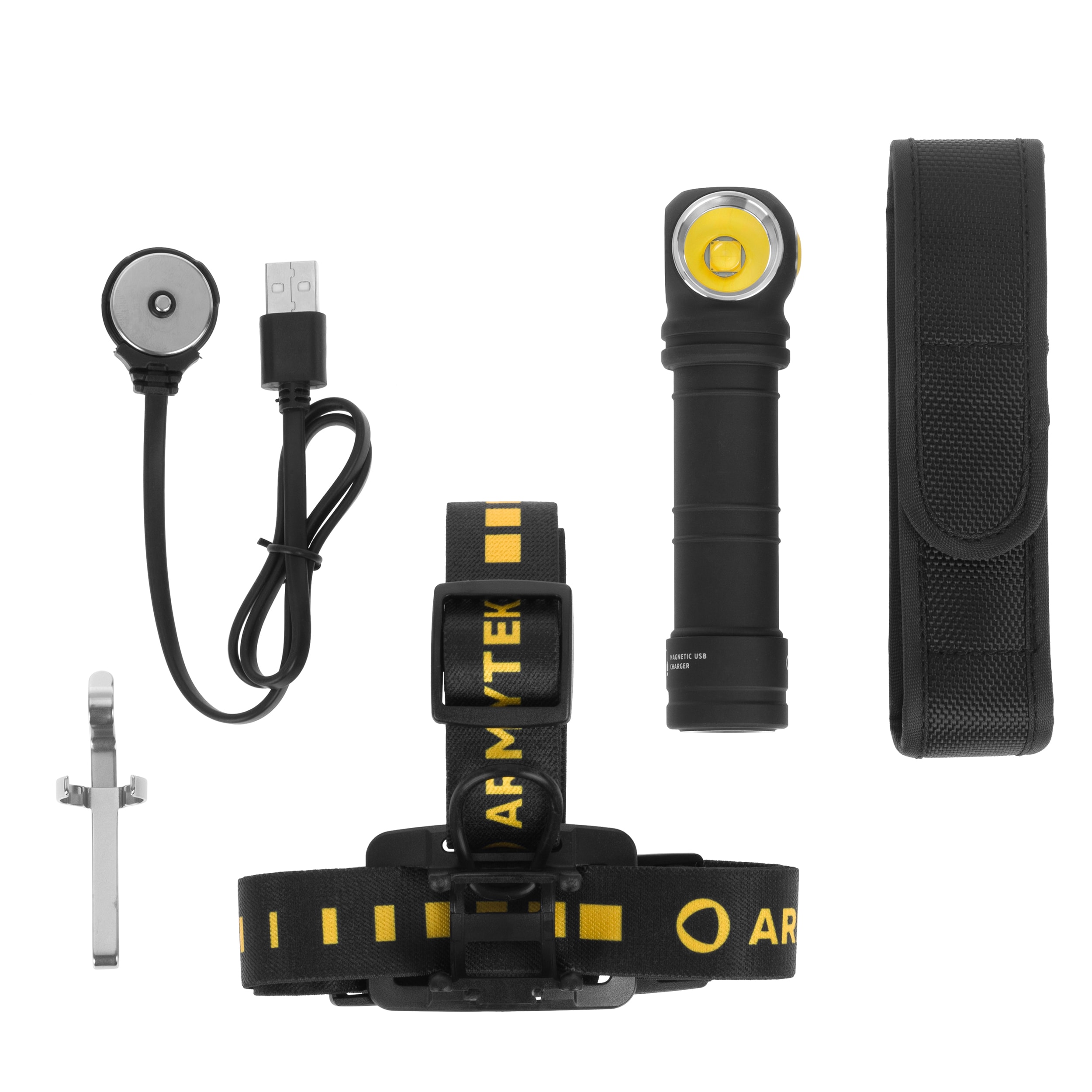 Налобний та кутовий ліхтарик Armytek Wizard C2 Pro MAX LR Warm PCB - 3870 люменів