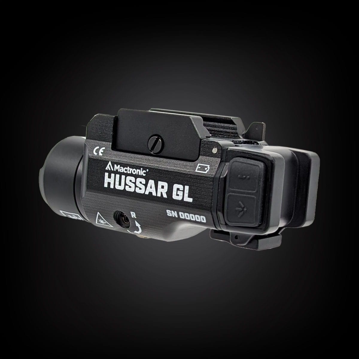 Latarka na broń Mactronic Hussar GL z celownikiem laserowym - 900 lumenów