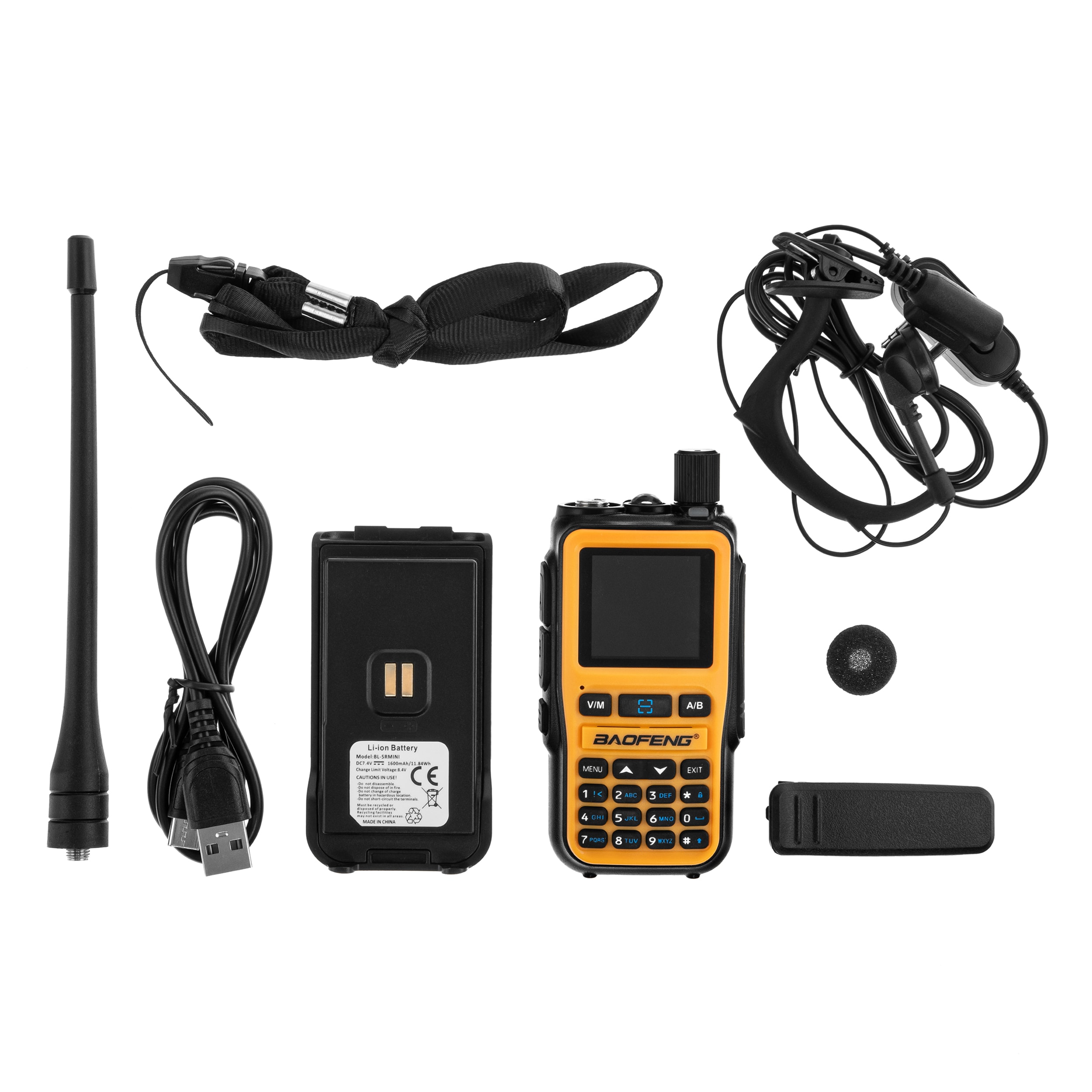 Радіостанція Baofeng UV-5R EU Mini 1600 мАг - Orange