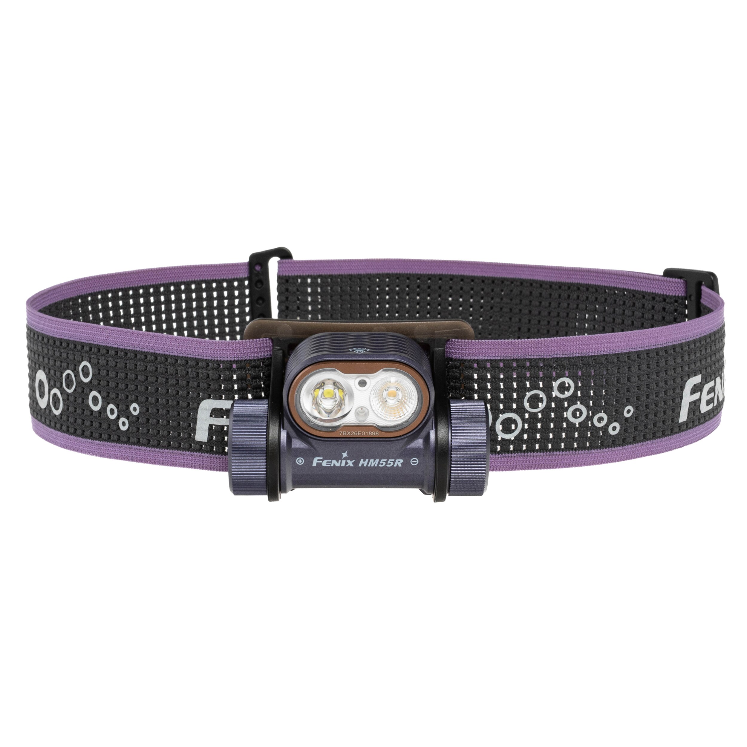 Latarka czołowa Fenix HM55R Dark Purple - 1200 lumenów