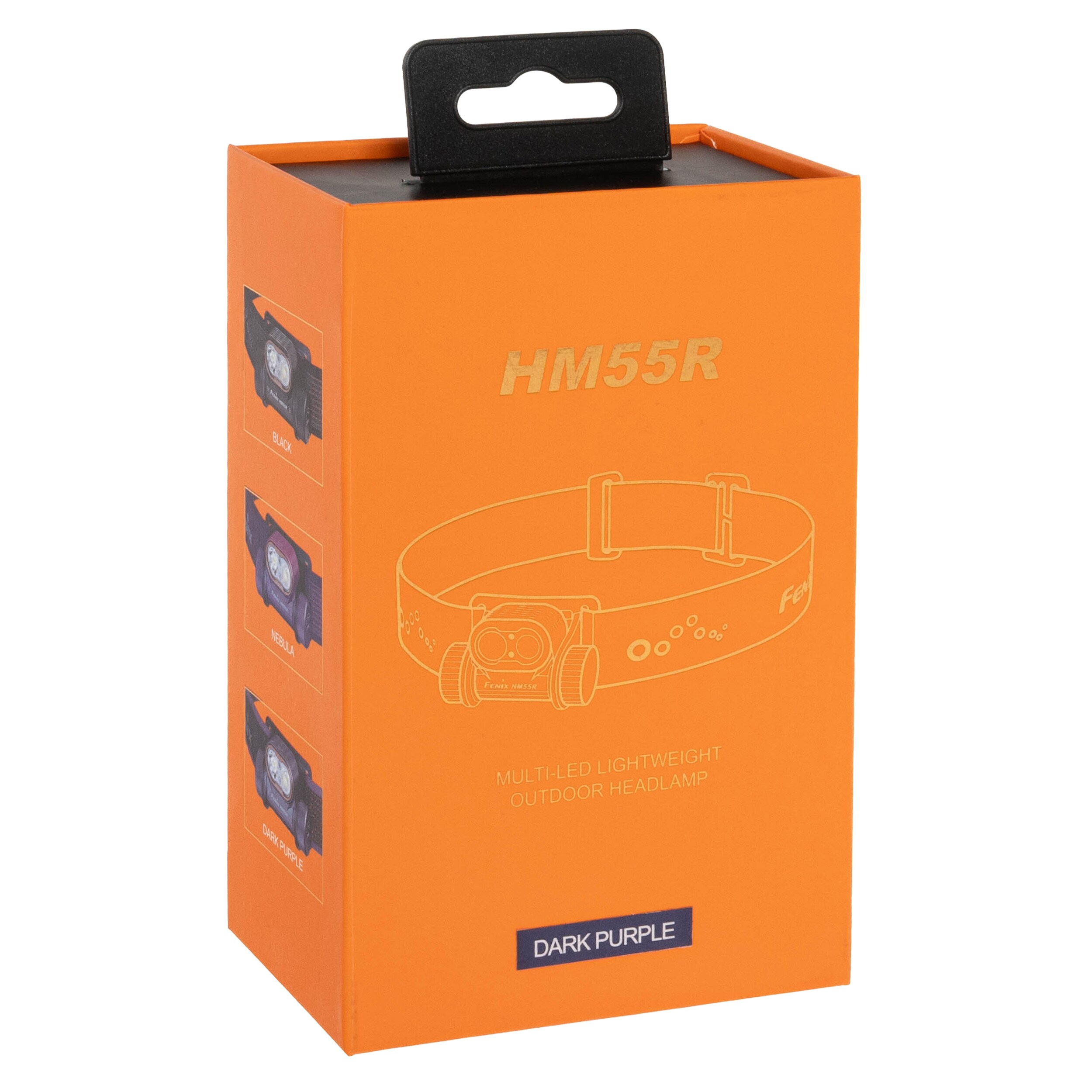 Latarka czołowa Fenix HM55R Dark Purple - 1200 lumenów