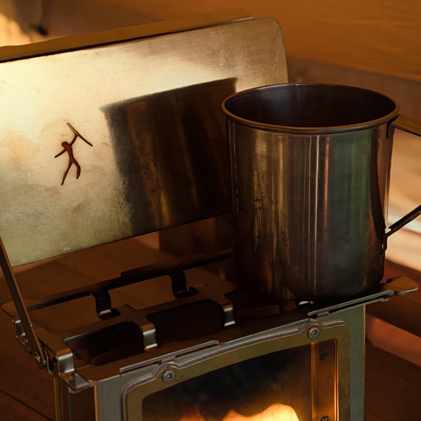 Гасова лампа Bushmen Oil Outpost - Steel