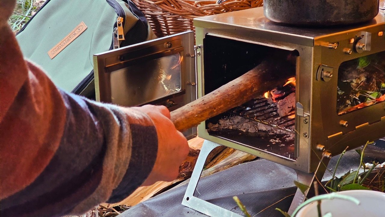 Tytanowy piec składany Bushmen Fastfold S2WT