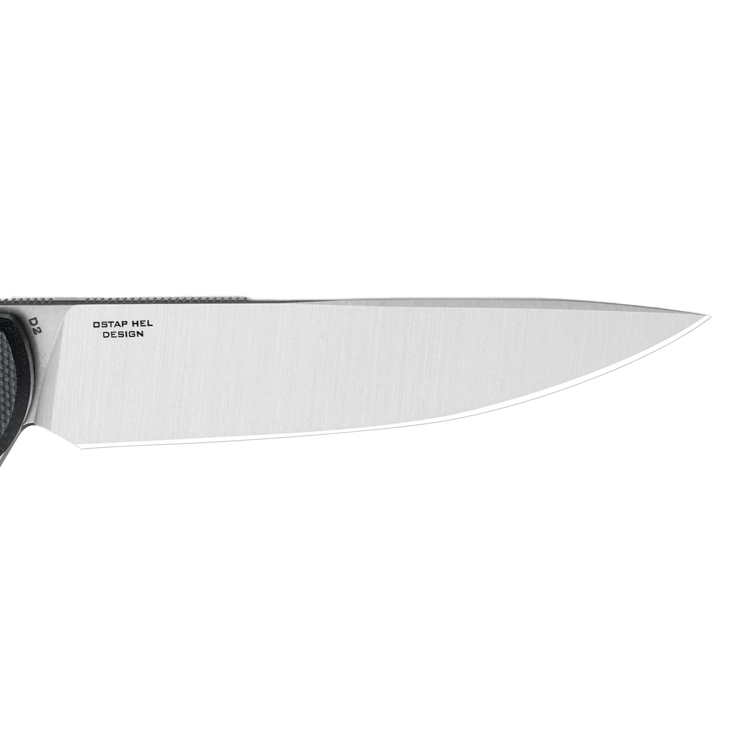 Nóż składany Bestechman Flick by Ostap Hel - Stonewashed/Satin, Black G10