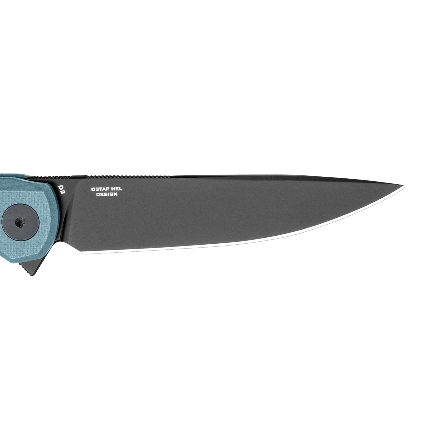 Nóż składany Bestechman Flick by Ostap Hel - Black PVD/Grey G10