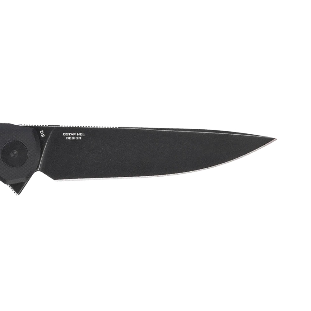 Nóż składany Bestechman Flick by Ostap Hel - Black PVD Stonewashed/Black G10