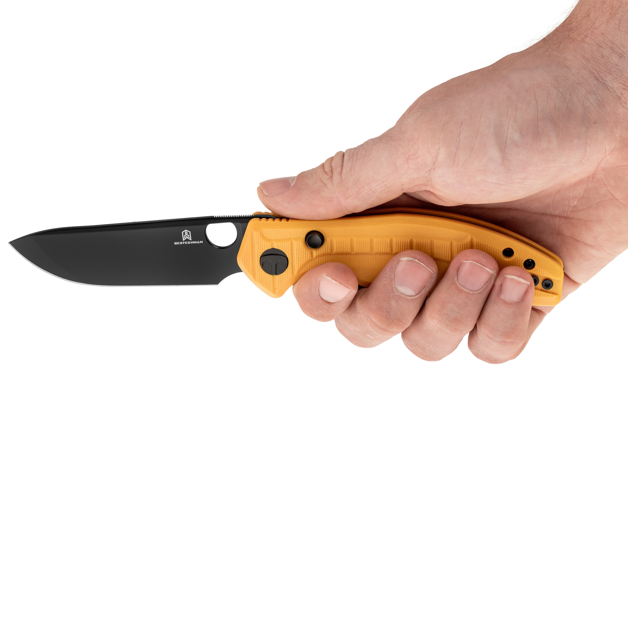 Складаний ніж Bestechman Angry Owl - Black/Yellow