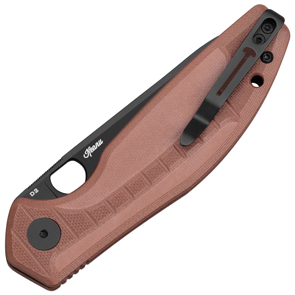 Bestechman Angry Owl Folding Knife - Black/Brown