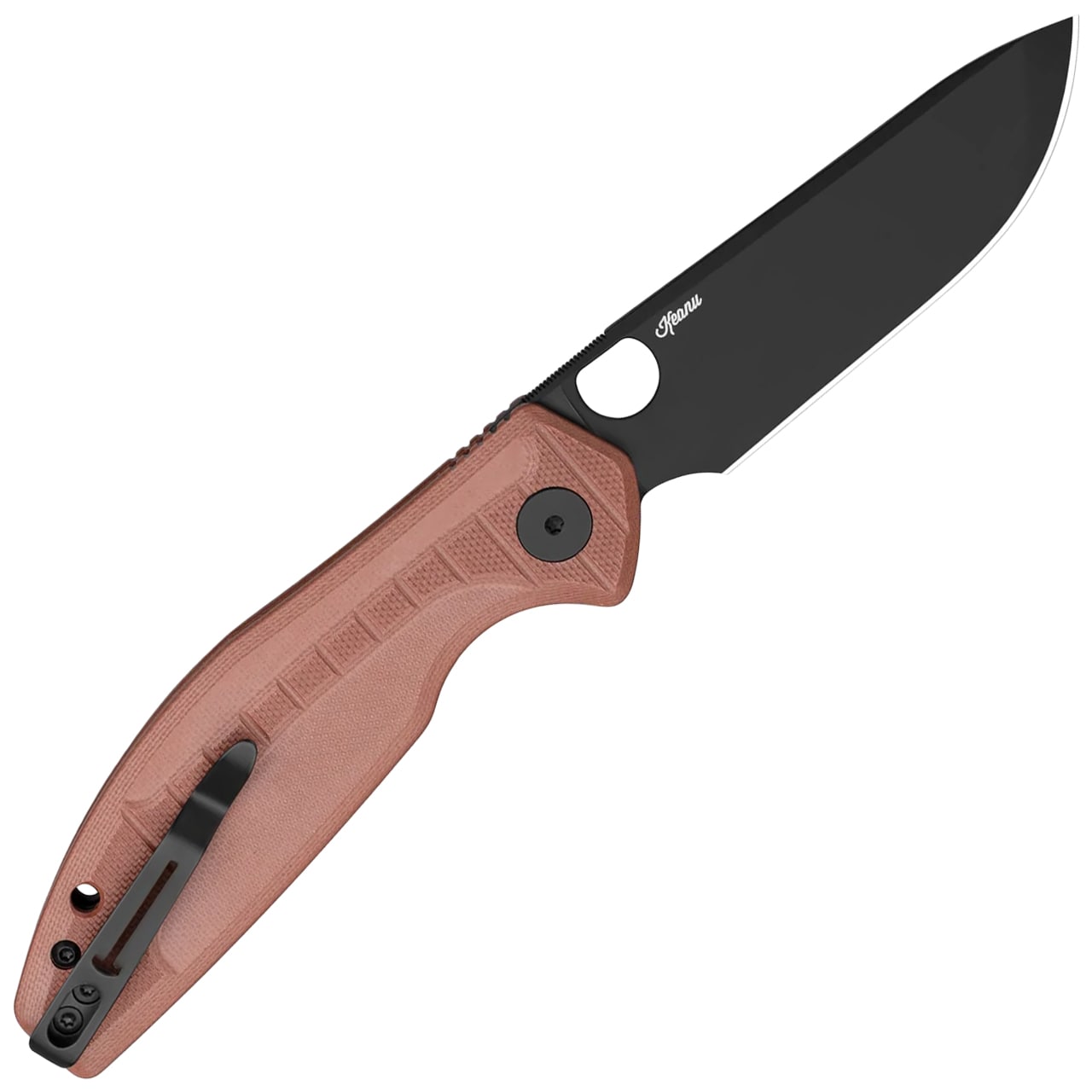 Bestechman Angry Owl Folding Knife - Black/Brown