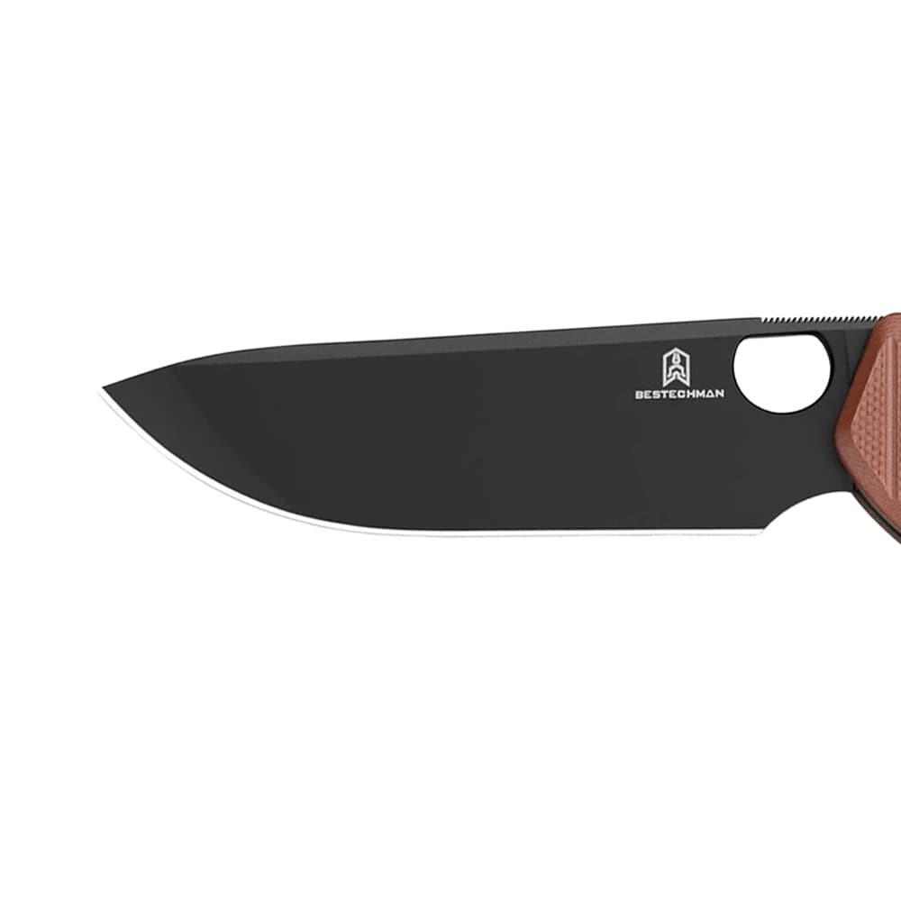 Bestechman Angry Owl Folding Knife - Black/Brown