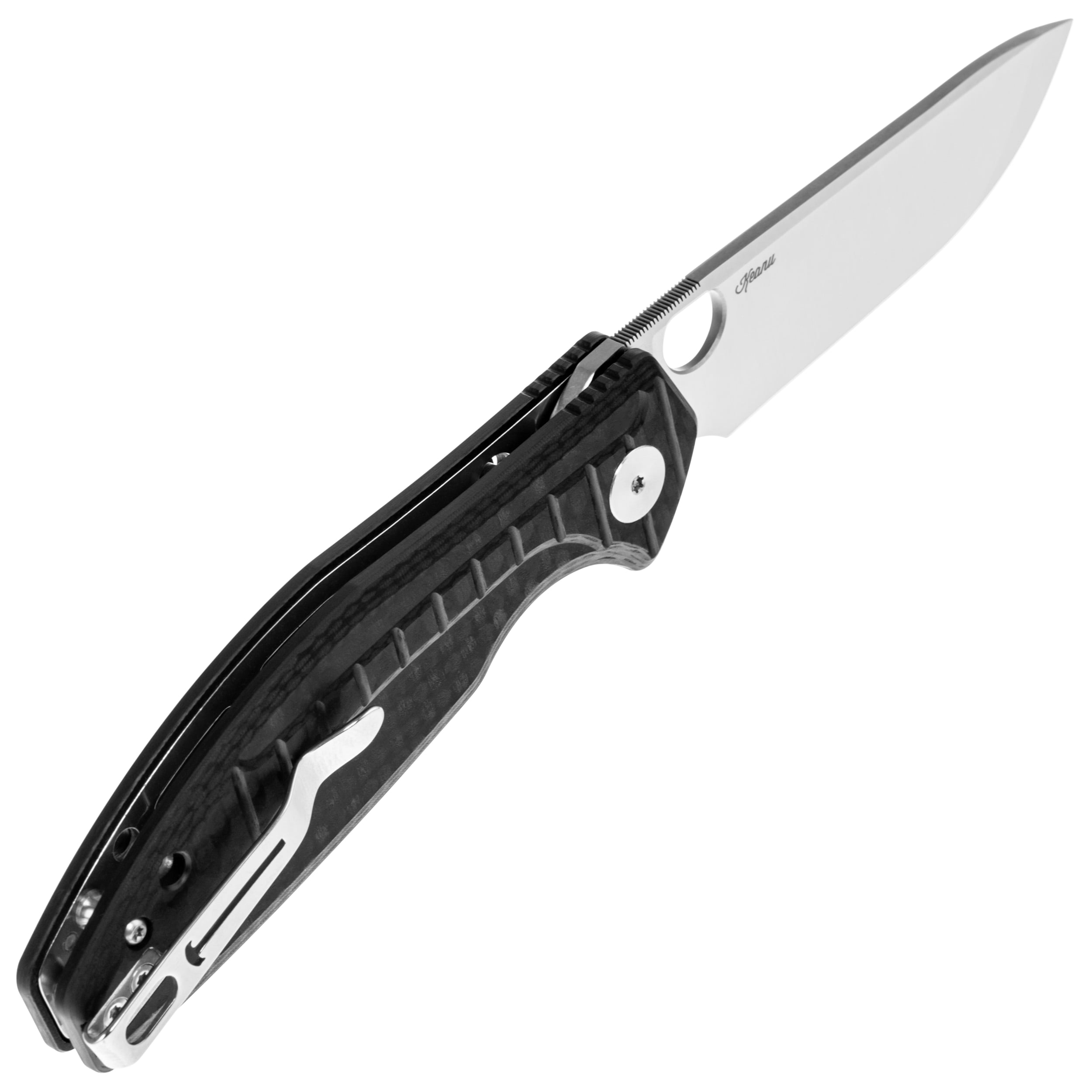 Bestechman Angry Owl Folding Knife - Satin/Black