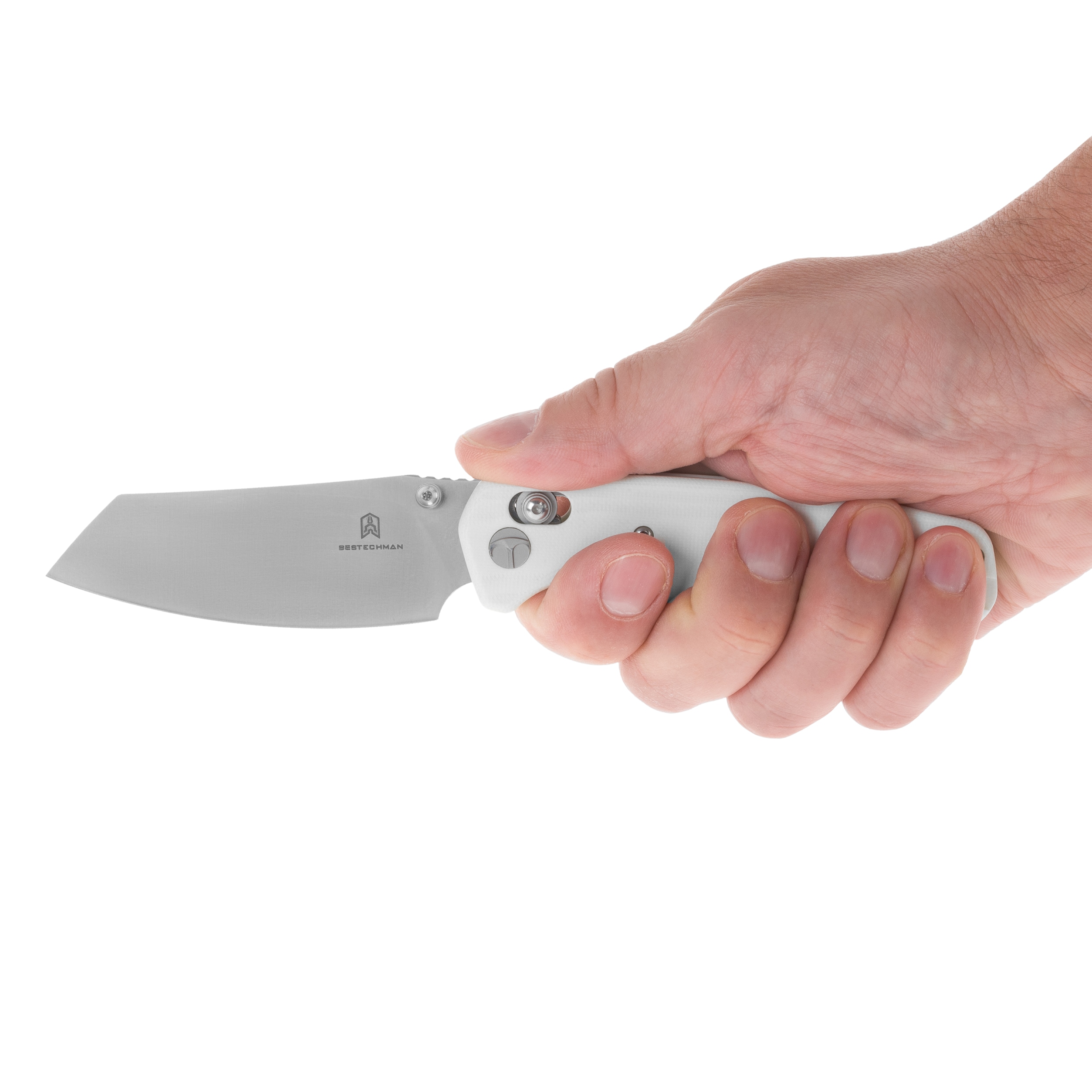 Nóż składany Bestechman Cicada's Wing G10 - White