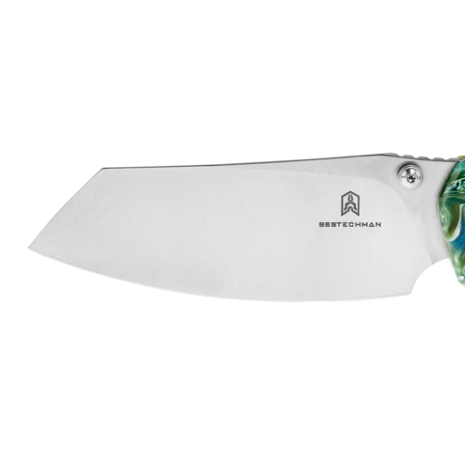 Складаний ніж Bestechman Cicada's Wing - Green Patterned Resin