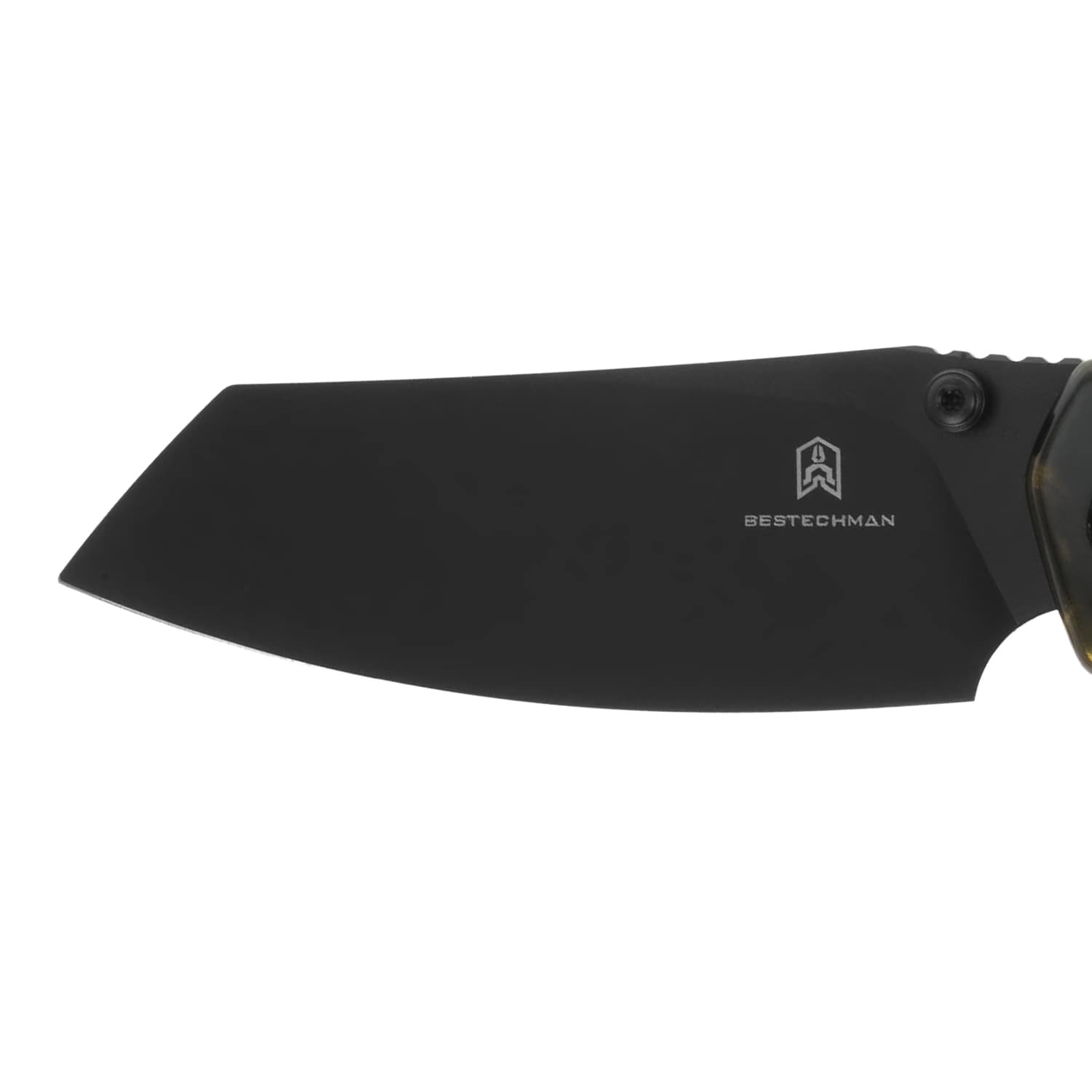 Bestechman Cicada's Wing Folding Knife - Dark Gold Patterned Resin