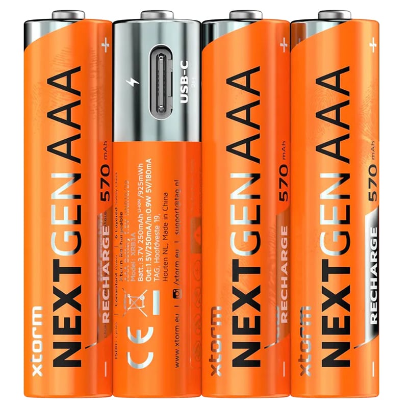 Akumulator 1,5 V Xtorm NextGen Rechargeable AAA USB-C 570 mAh - 4 szt.