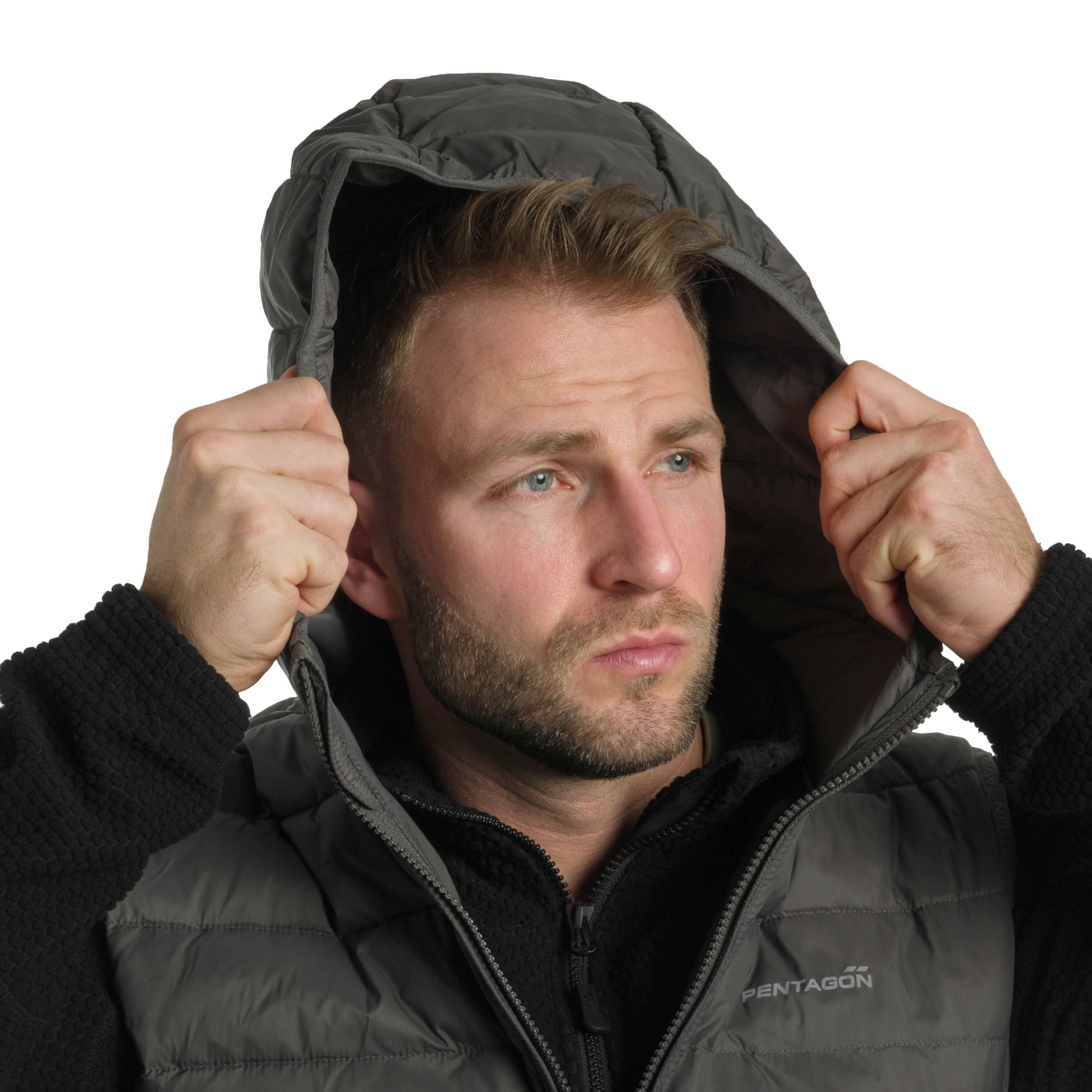 Безрукавка Pentagon Aurora Hood Vest 2.0 - Cinder Grey