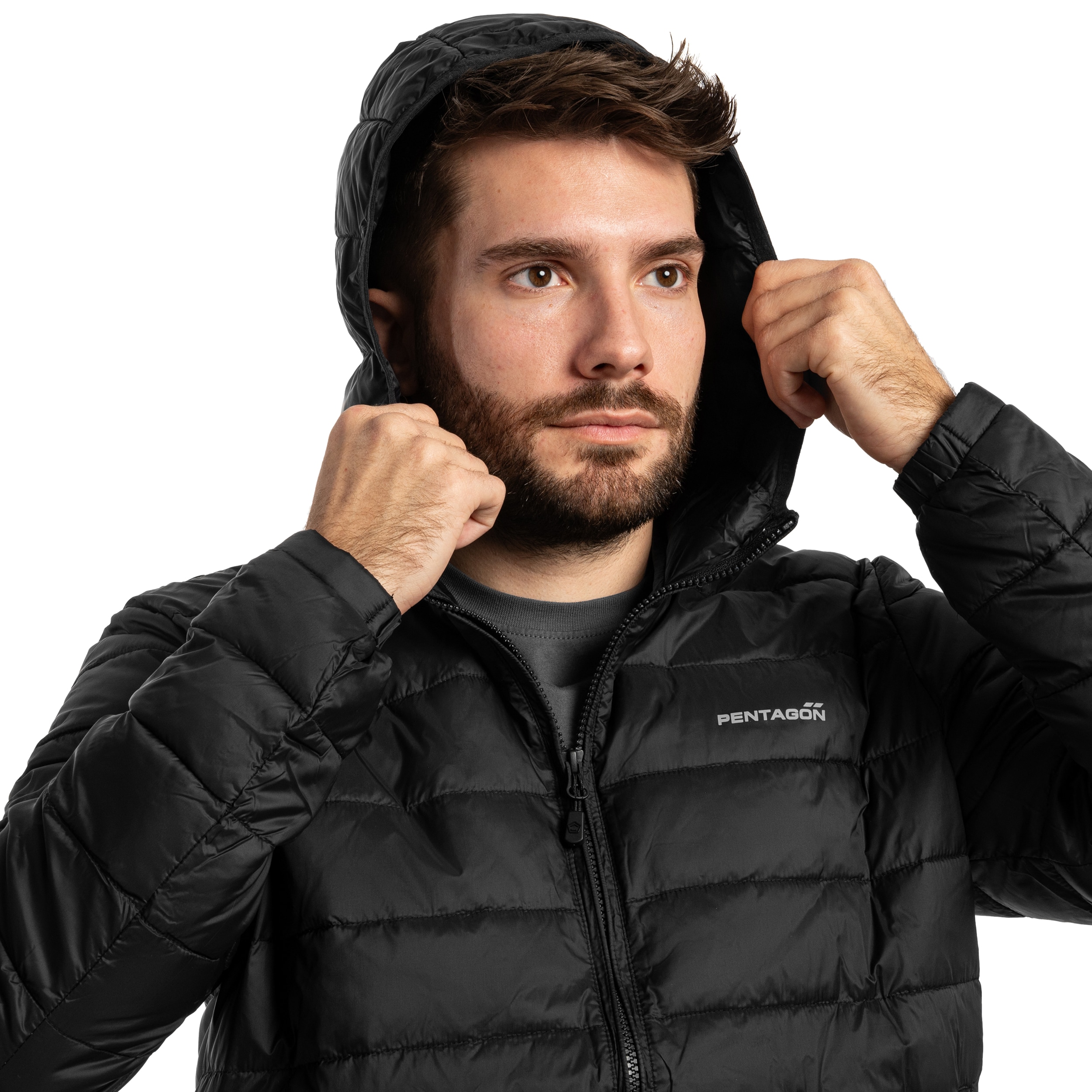 Kurtka Pentagon Aurora 2.0 Puffer Hooded - Black
