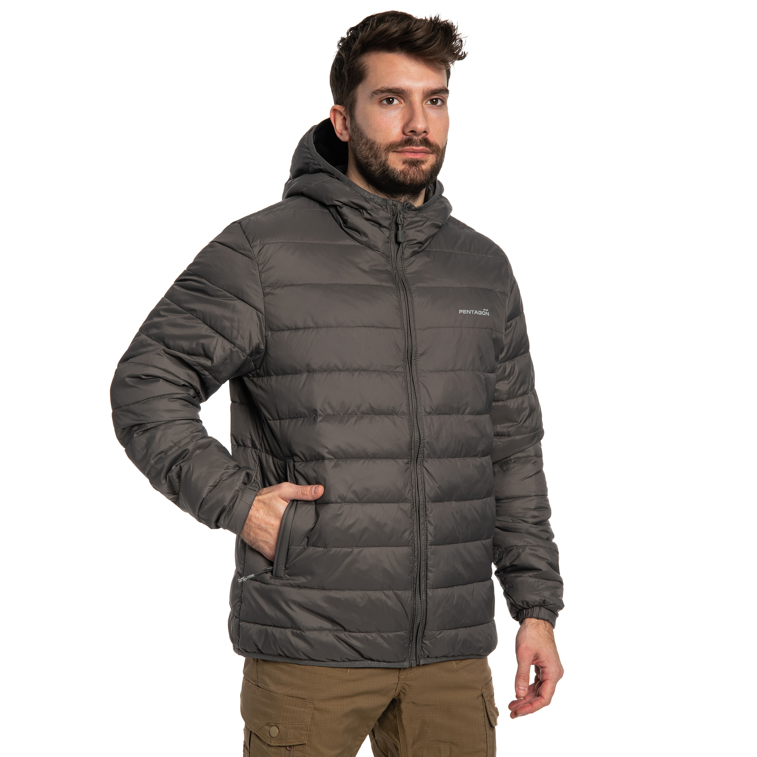 Куртка Pentagon Aurora 2.0 Puffer Hooded - Cinder Grey