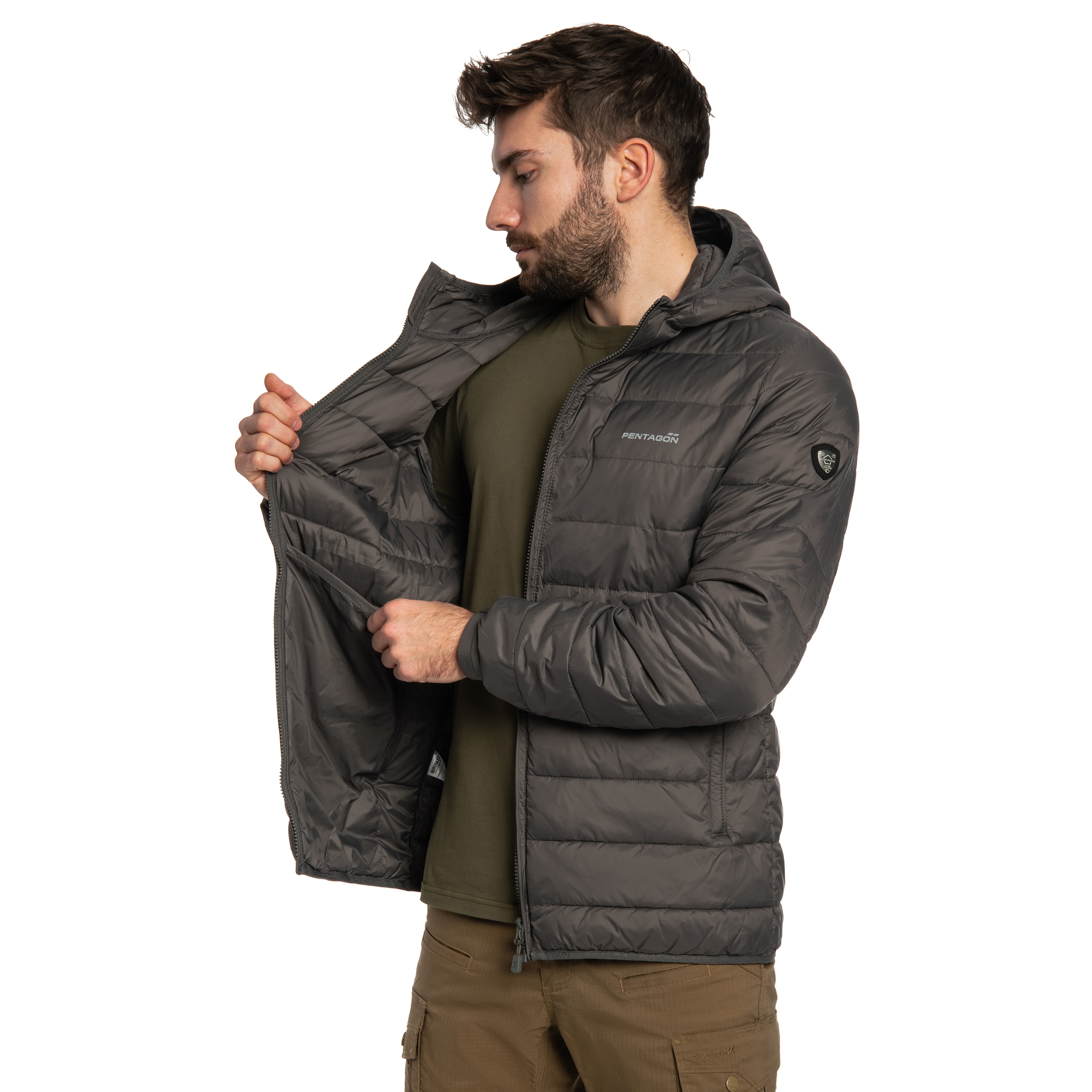 Куртка Pentagon Aurora 2.0 Puffer Hooded - Cinder Grey
