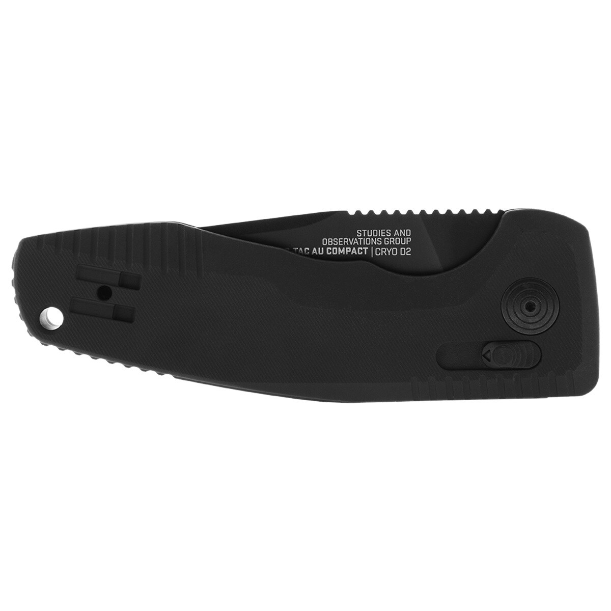 Пружинний ніж SOG-TAC AU Compact Straight Edge - Black