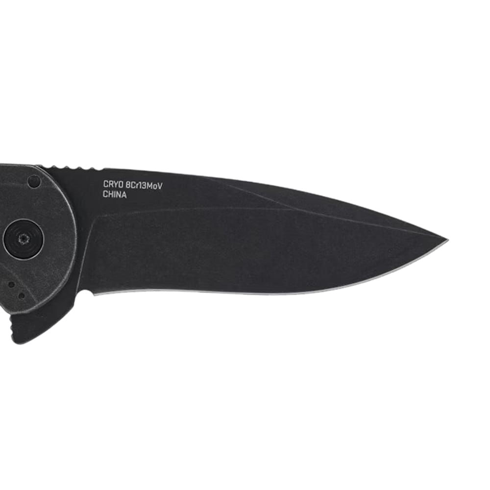 SOG Aegis FLK 2.0 Drop-Point Folding Knife - Black Stonewash