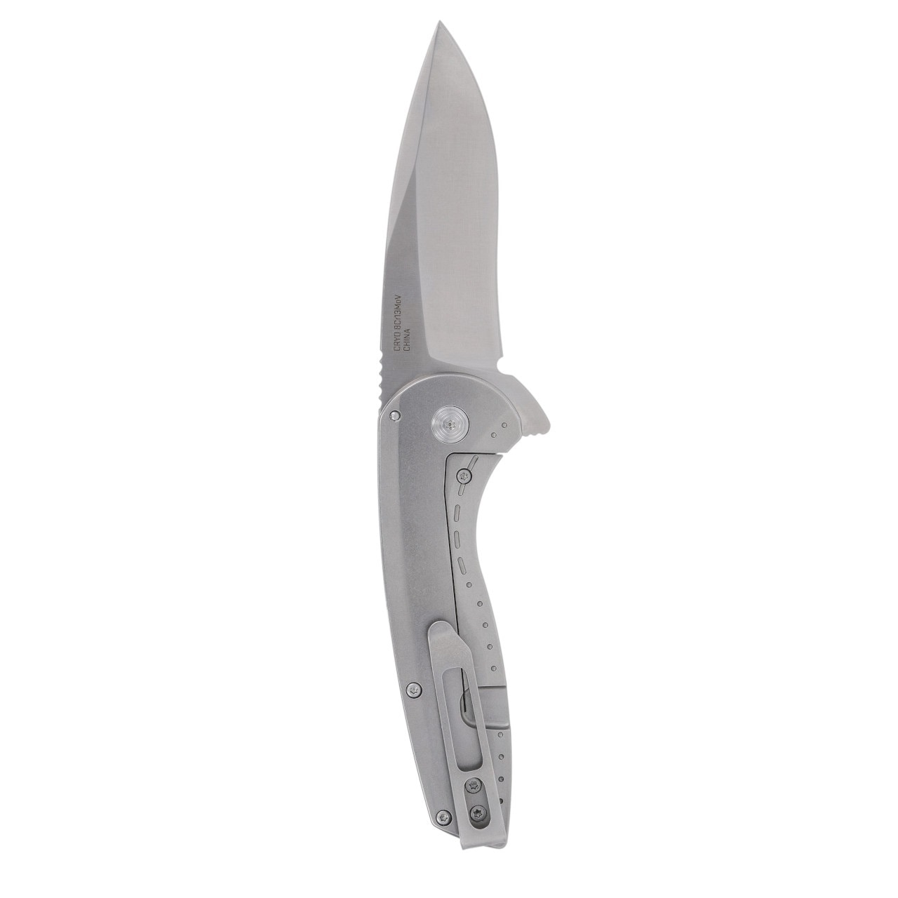 Nóż składany SOG Aegis FLK 2.0 Drop-Point - Satin/Stonewash