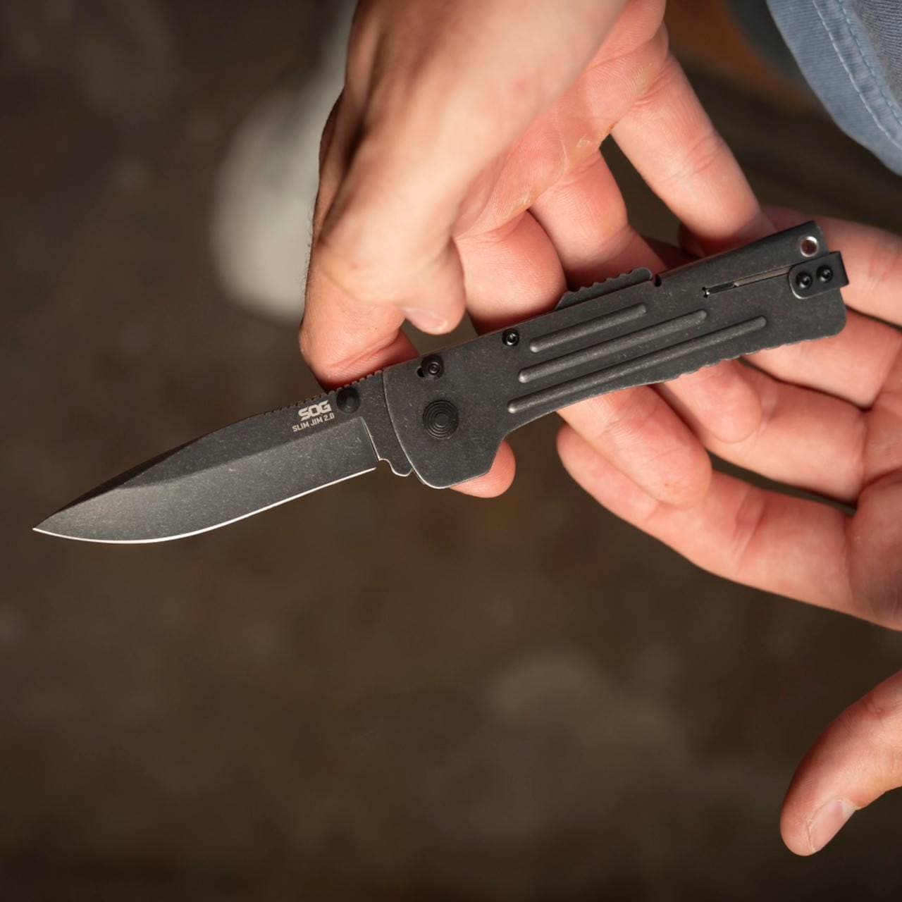 Nóż składany SOG SlimJim 2.0 - Black