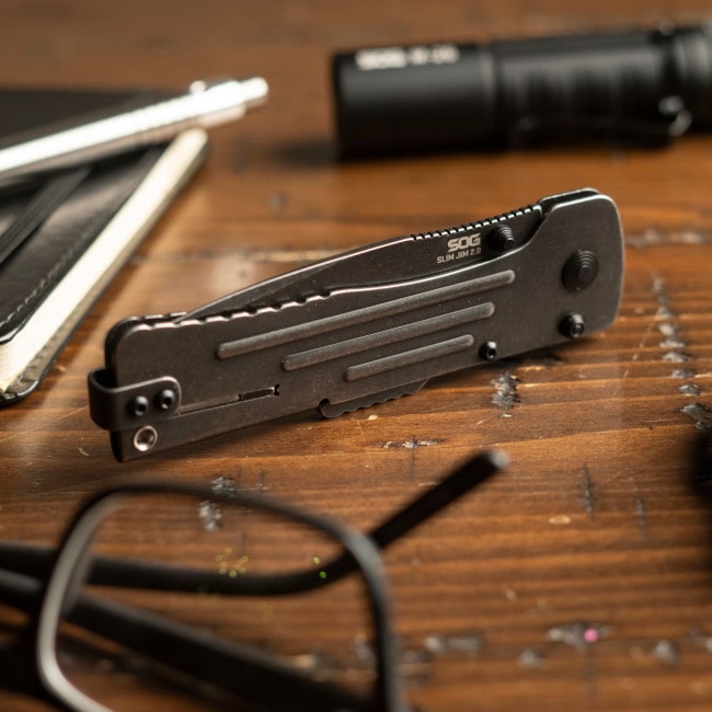 Nóż składany SOG SlimJim 2.0 - Black
