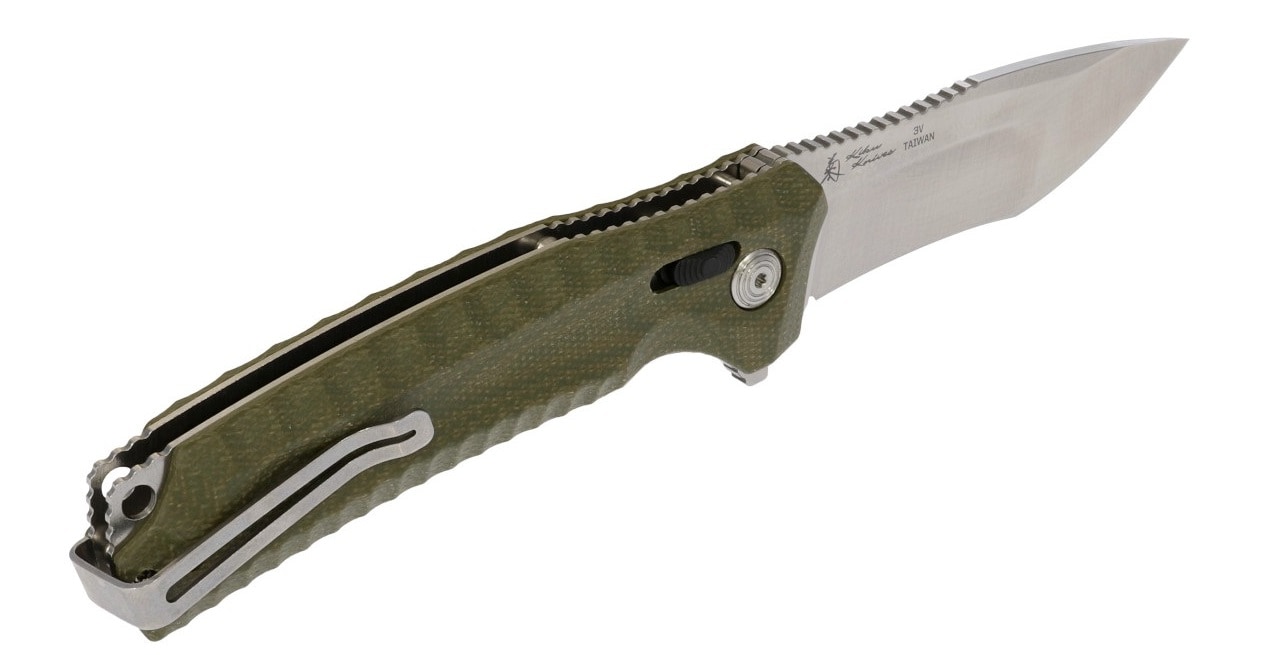 SOG Hidaka XR 3V Satin Folding Knife - Olive