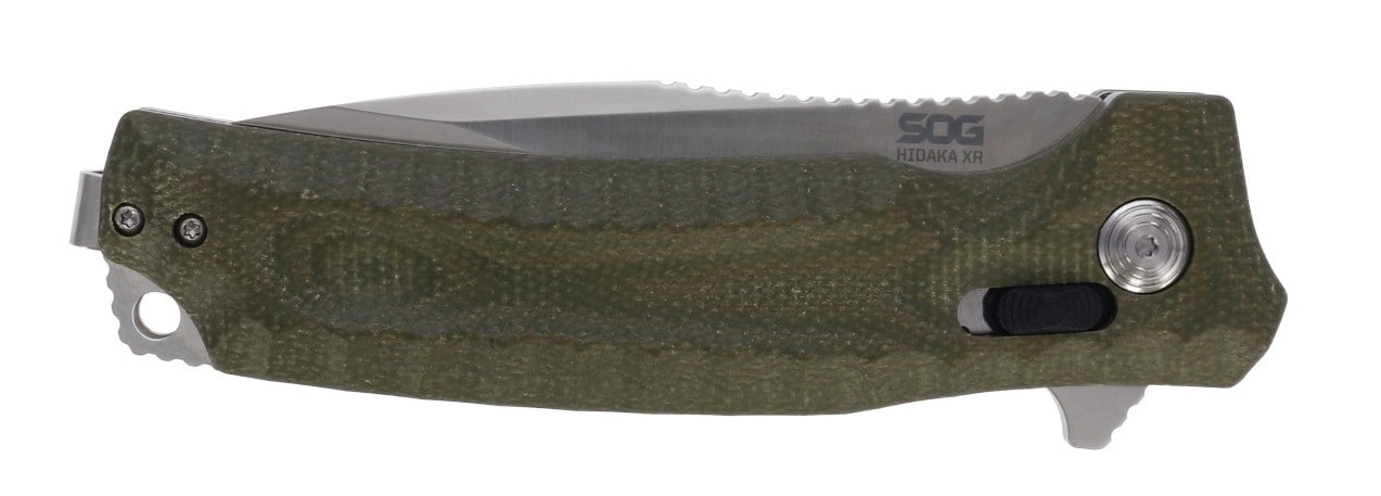 SOG Hidaka XR 3V Satin Folding Knife - Olive