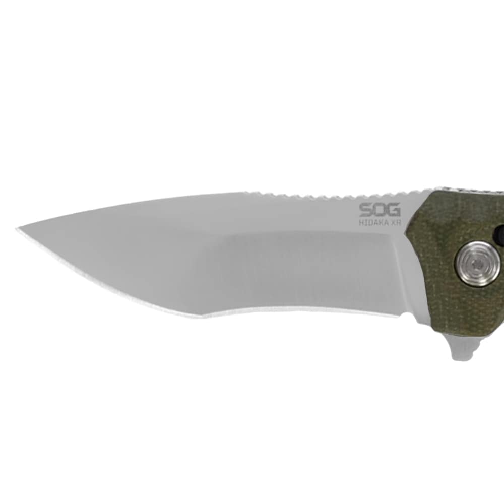 SOG Hidaka XR 3V Satin Folding Knife - Olive