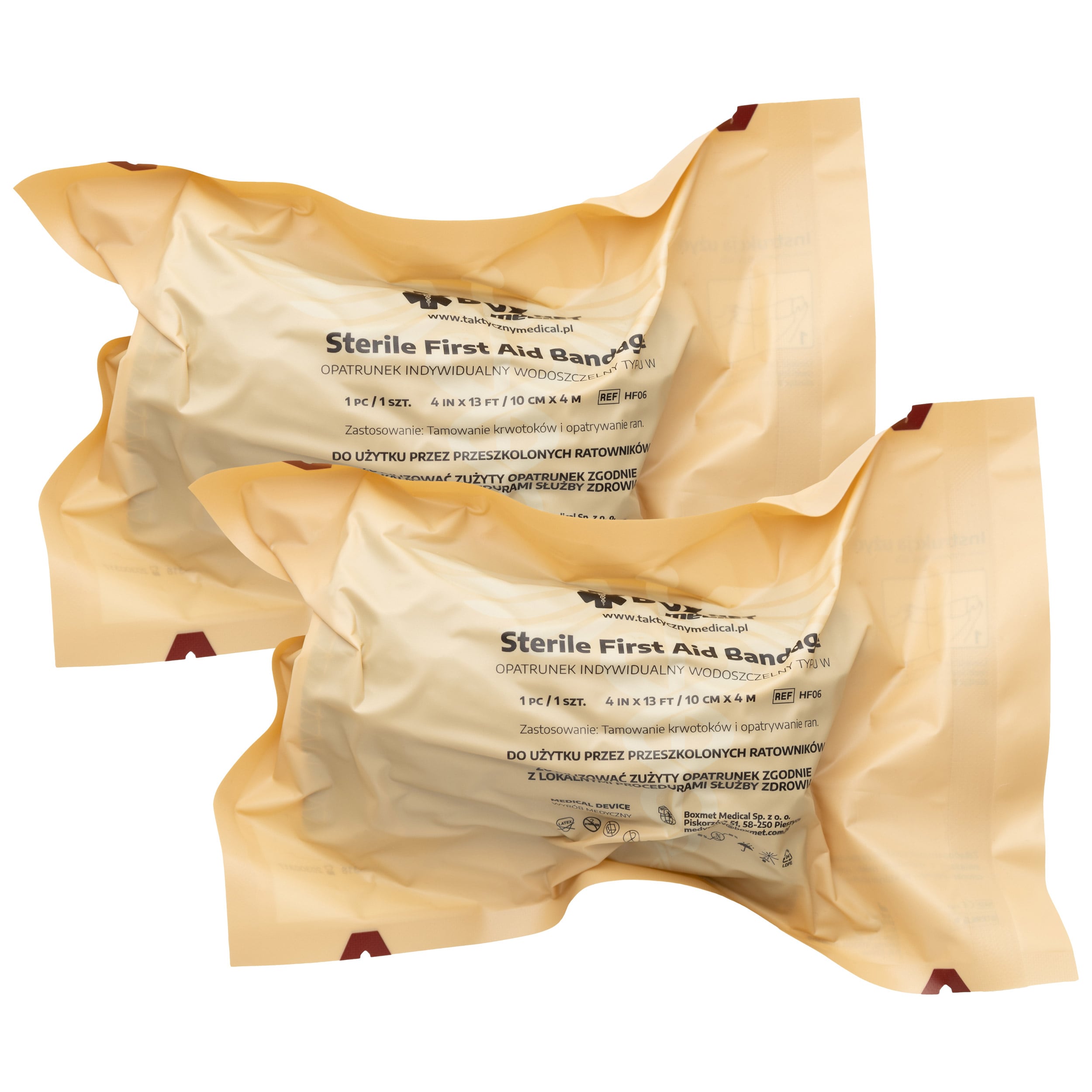 Opatrunek indywidualny Boxmet Medical Typ W 10 cm - 2 szt.