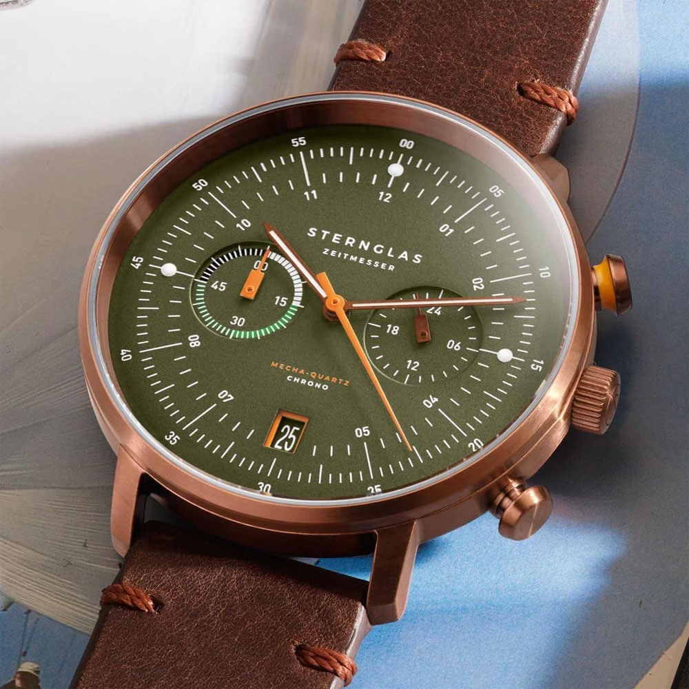 Zegarek Sternglas Hamburg Chrono - Dark Green