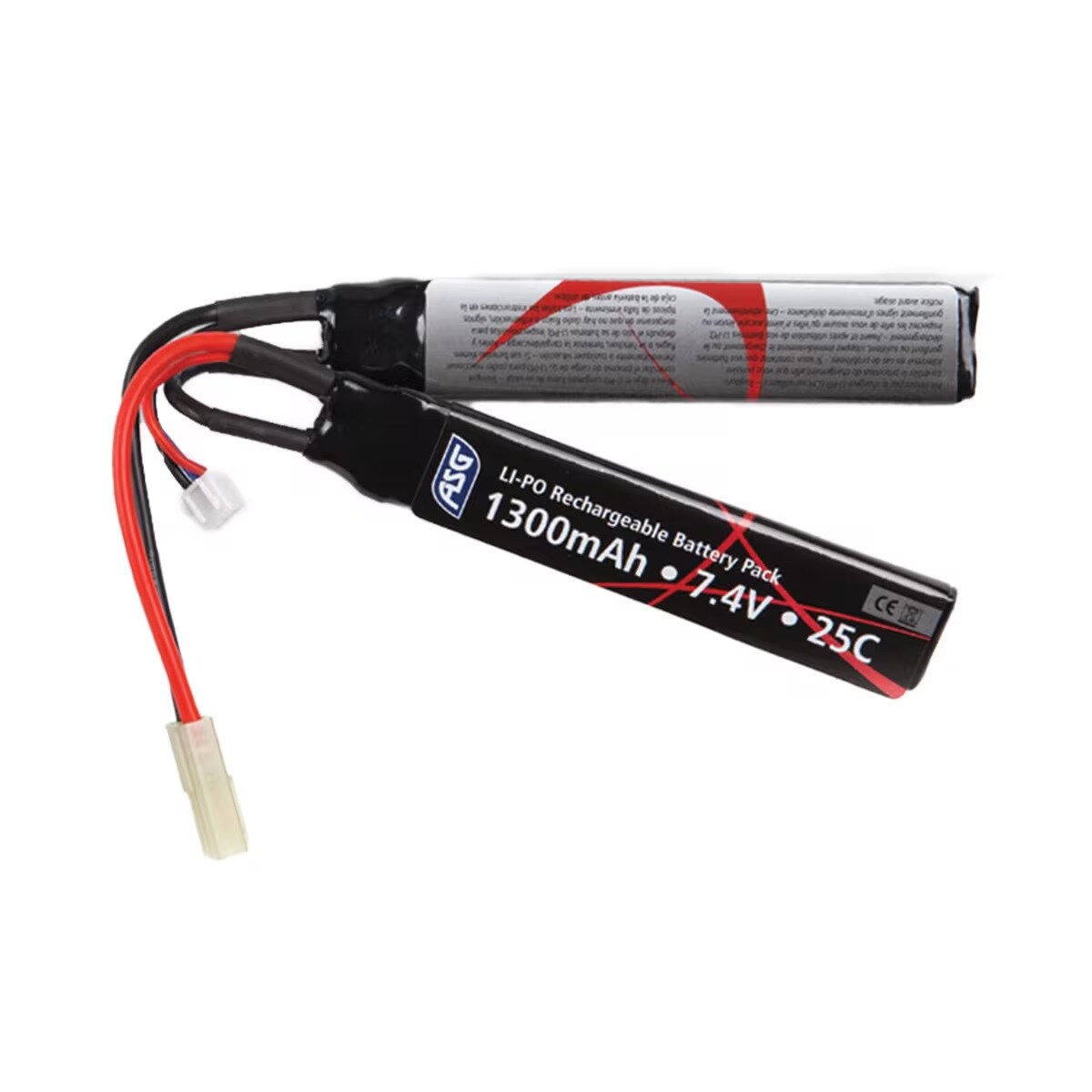 Akumulator ASG Li-Po 7,4 V 1300 mAH + Torba ochronna Large - zestaw
