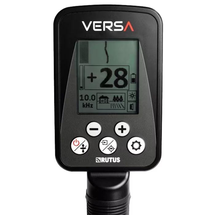 Wykrywacz metali Rutus Versa DD28 + cewka DD 24 cm 4-40 KHZ - zestaw