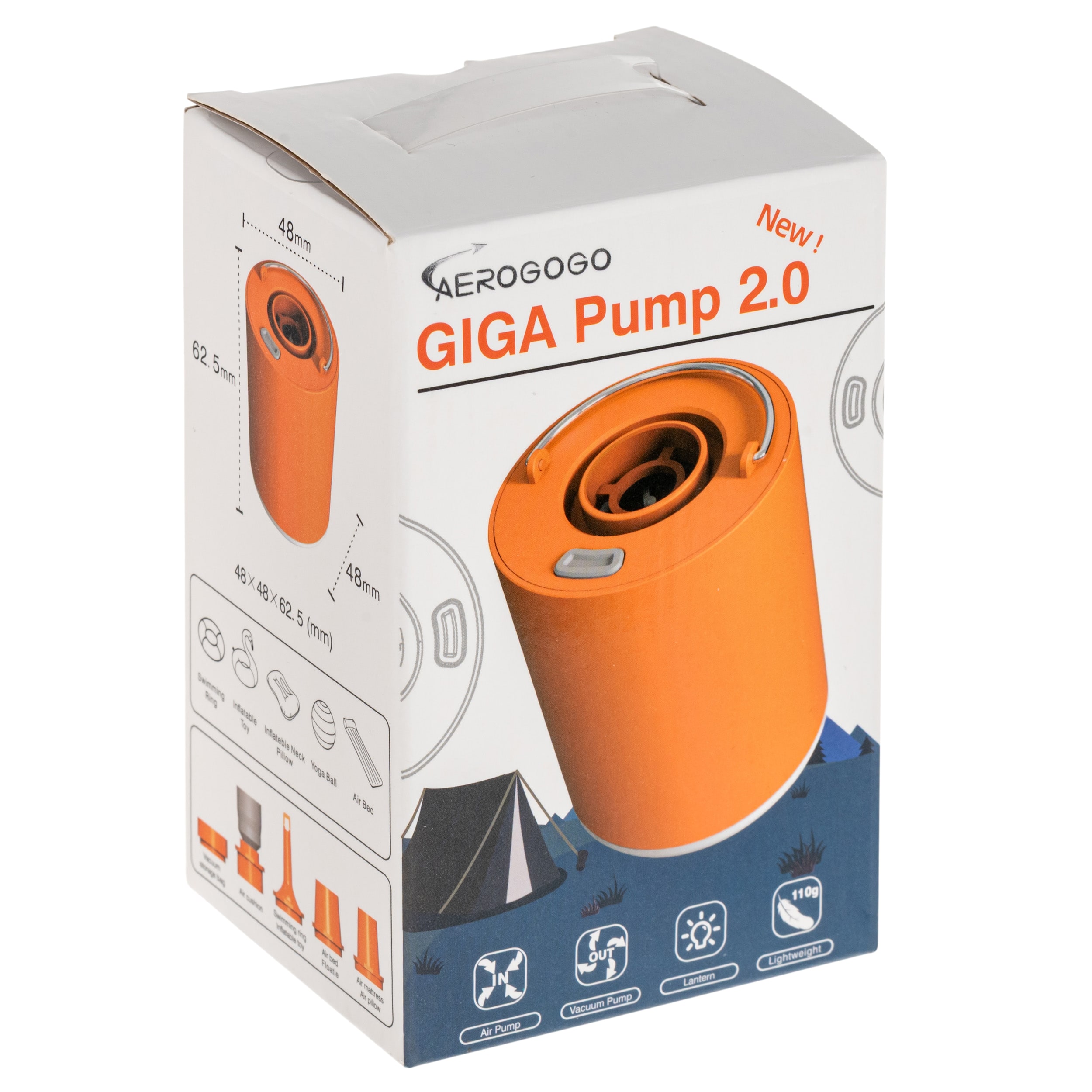 Pompka Aerogogo Giga Pump 2.0 - Orange