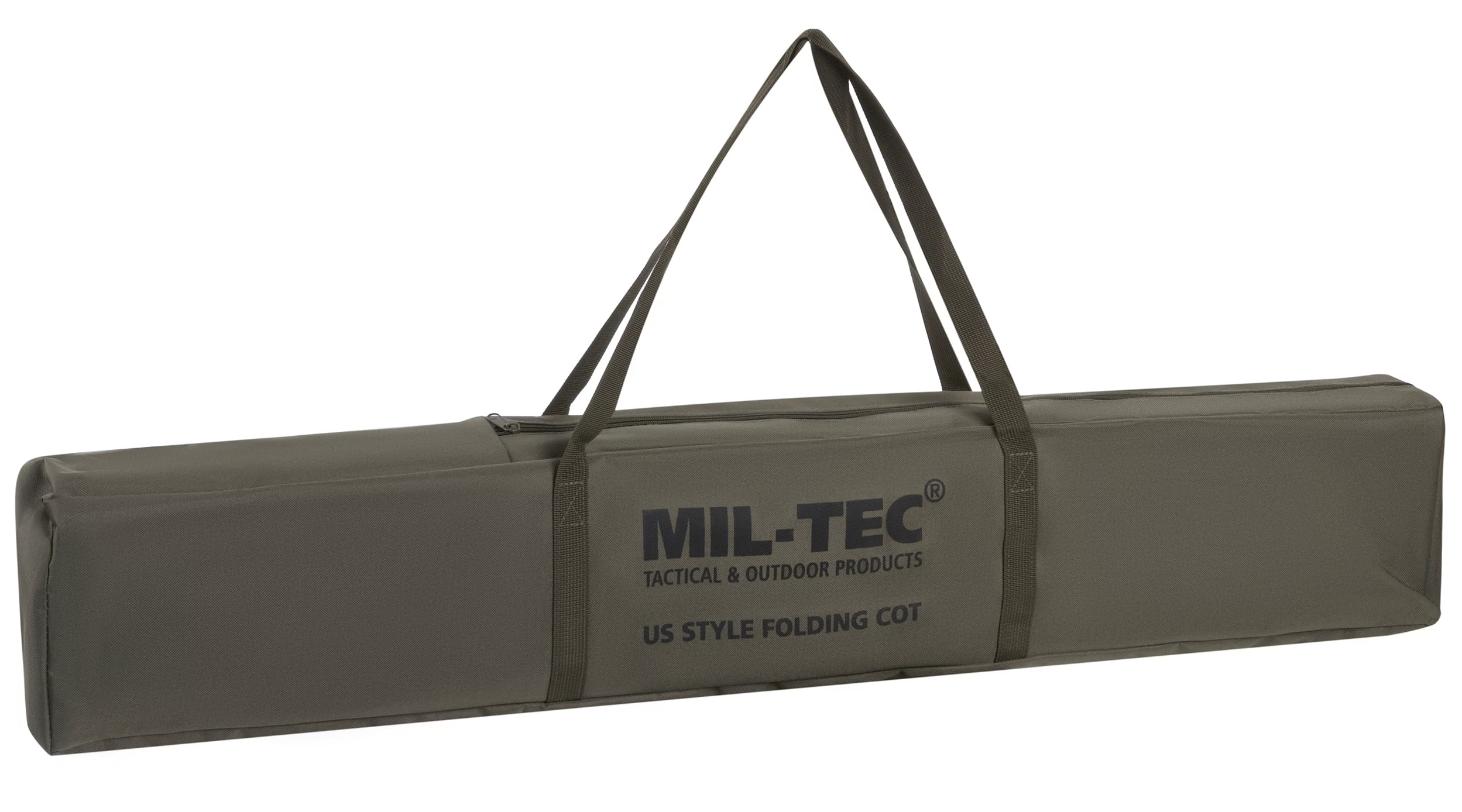 Łóżko polowe składane Mil-Tec US Style + materac Badger Outdoor + poduszka - zestaw