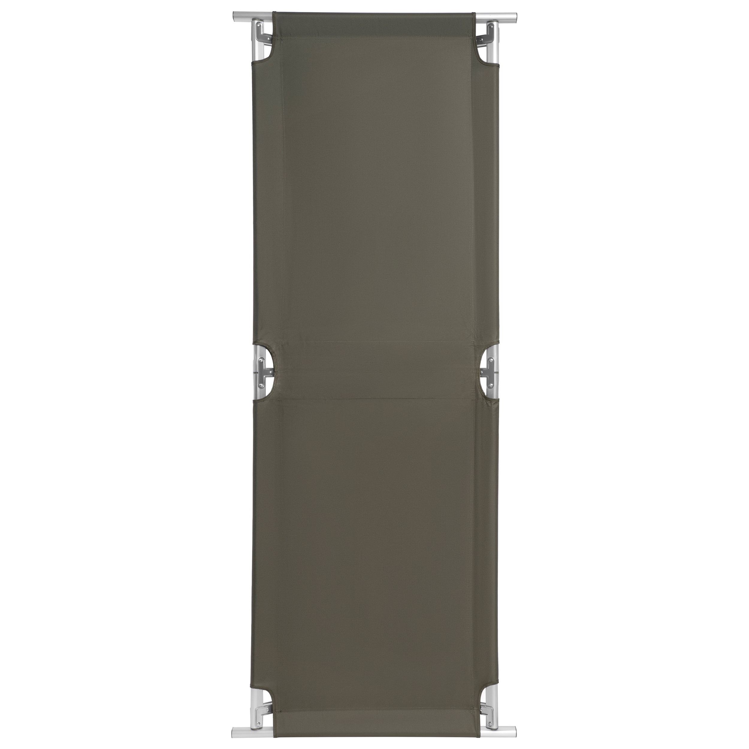 Łóżko polowe składane Mil-Tec US Style + materac Badger Outdoor + poduszka - zestaw