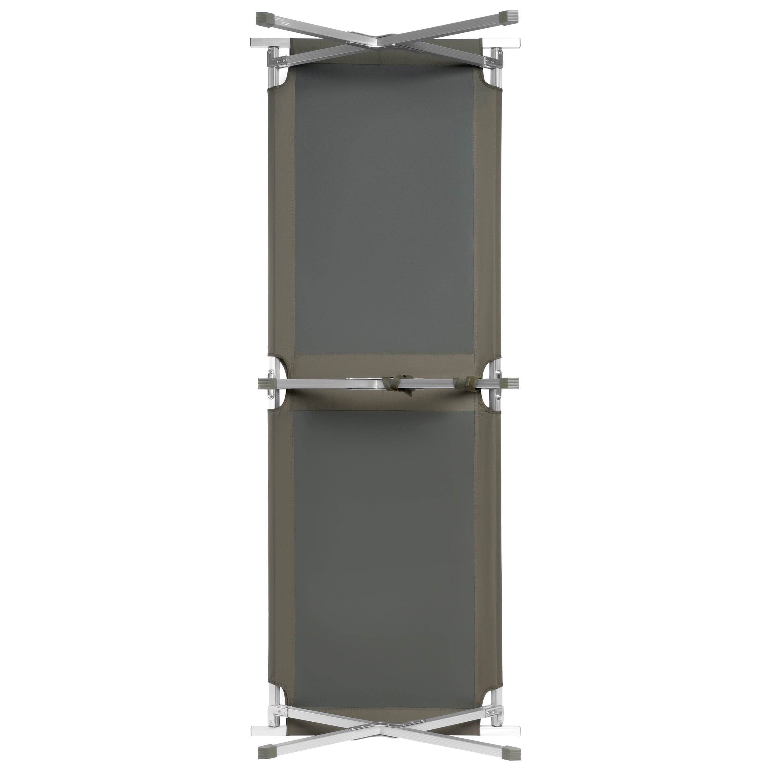 Łóżko polowe składane Mil-Tec US Style + materac Badger Outdoor + poduszka - zestaw