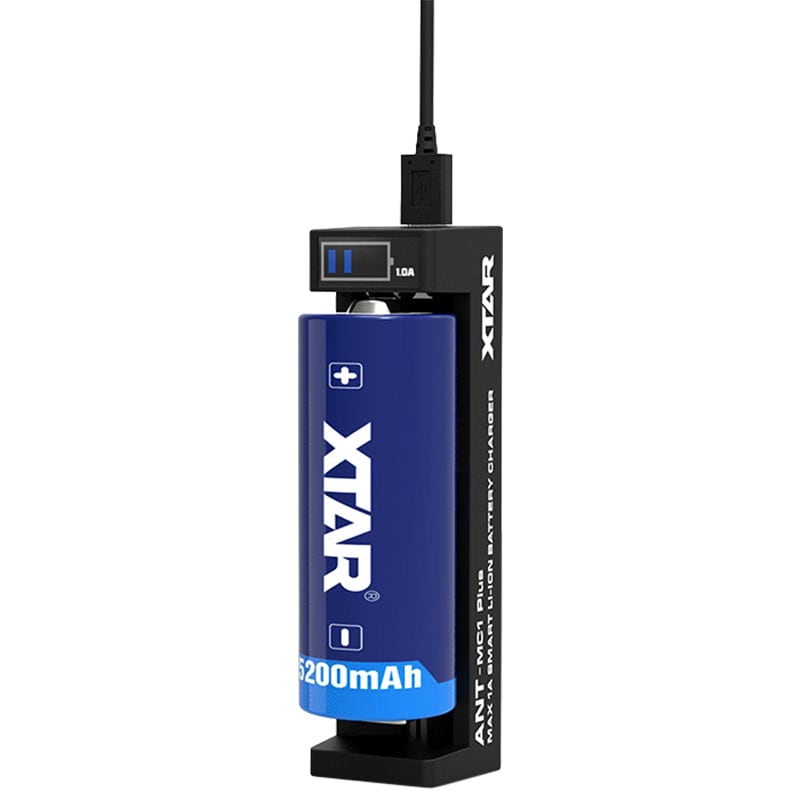 Ładowarka do akumulatorów XTar MC1+ USB-C - Black