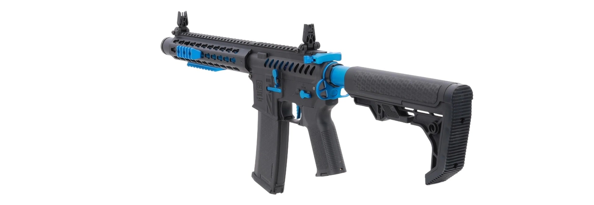 Karabinek szturmowy AEG Specna Arms SA-E40 Edge HAL 2 ETU Light Ops Stock Gen. 2 - Black/Blue