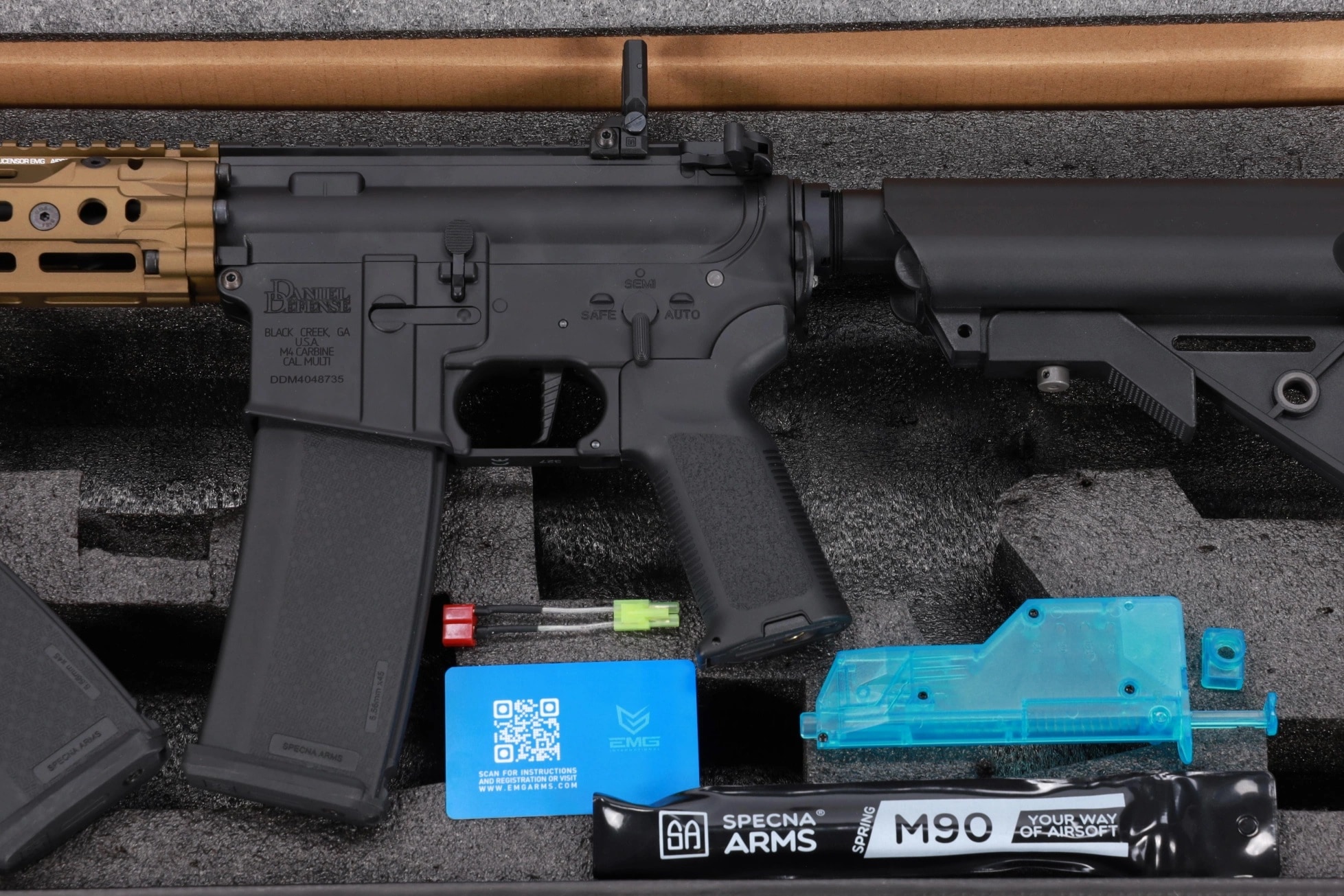 Karabinek szturmowy AEG Specna Arms Daniel Defense RIS III 10.5'' SA-E27 Edge HAL 2 ETU Gen. 2 - Chaos Bronze